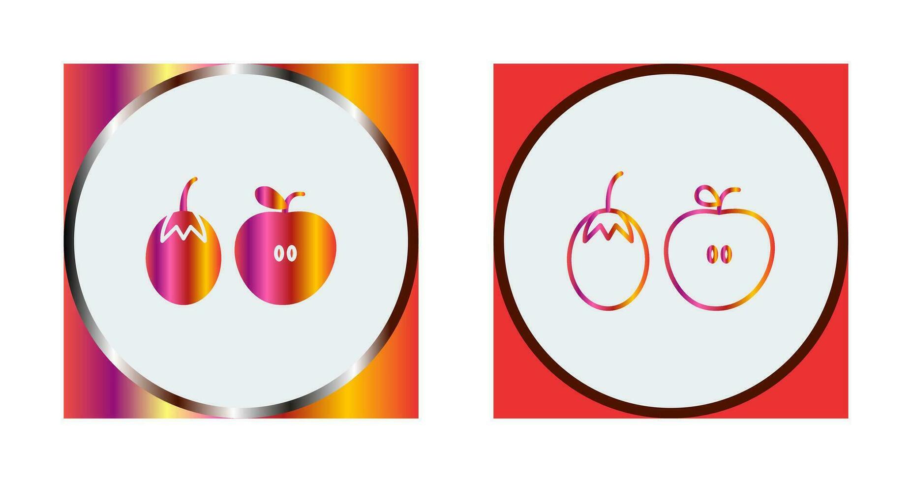 Fruits and VVegetables Vector Icon