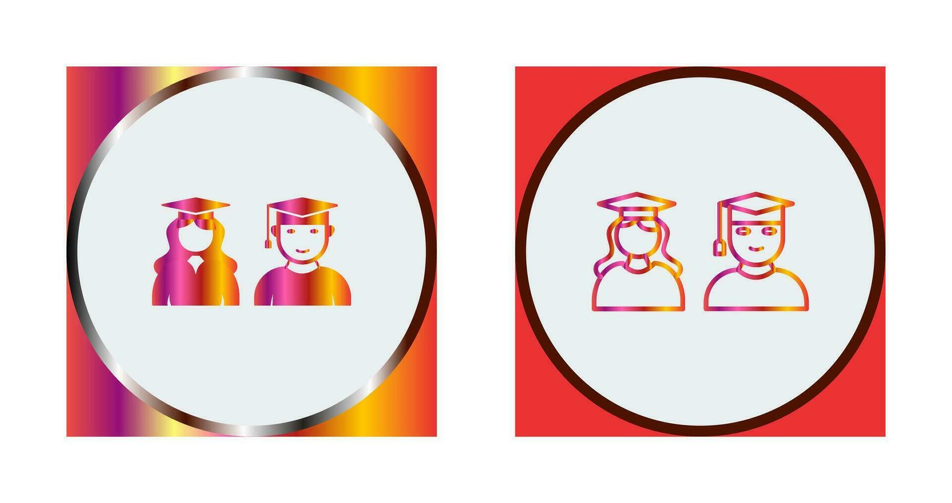 Unique Graduates Vector Icon
