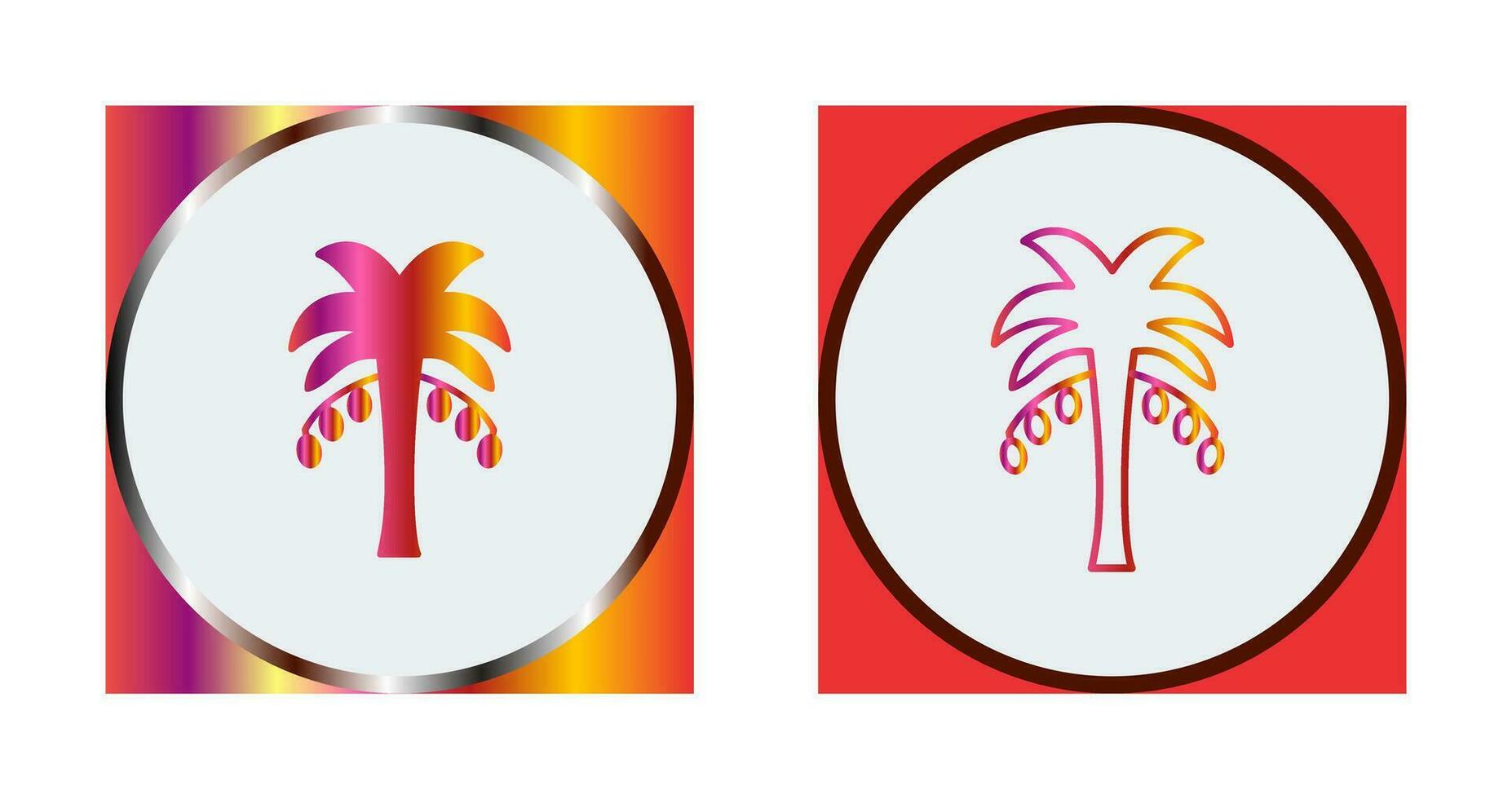 Coconut trees Vector Icon