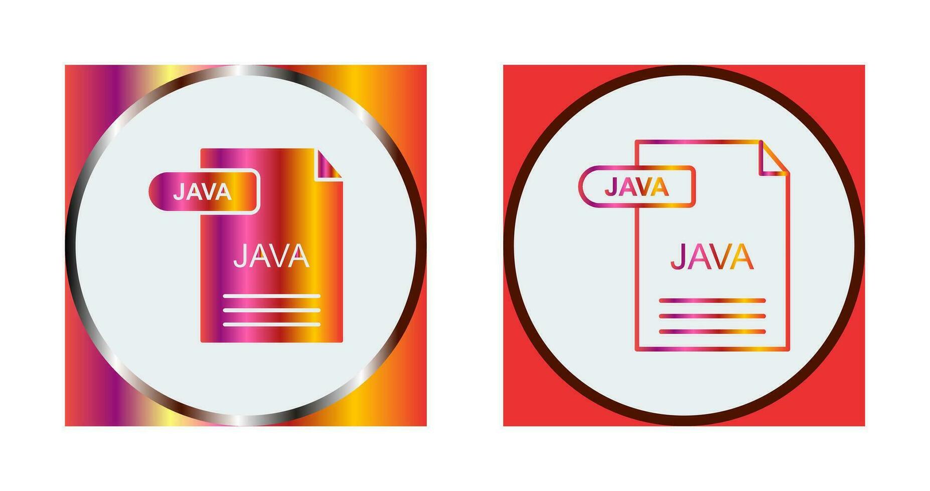 icono de vector de java