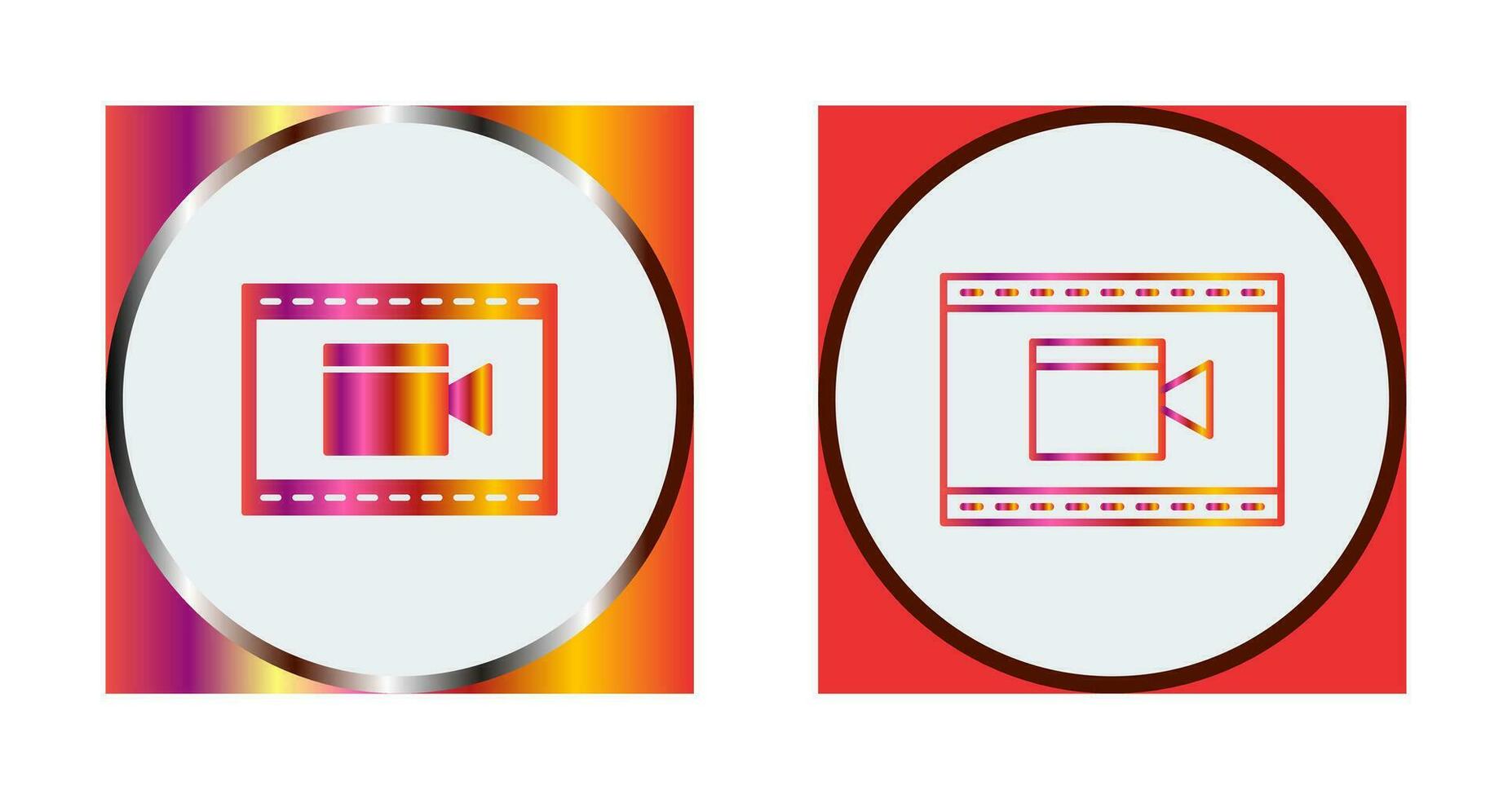 Unique Video and Animation Vector Icon