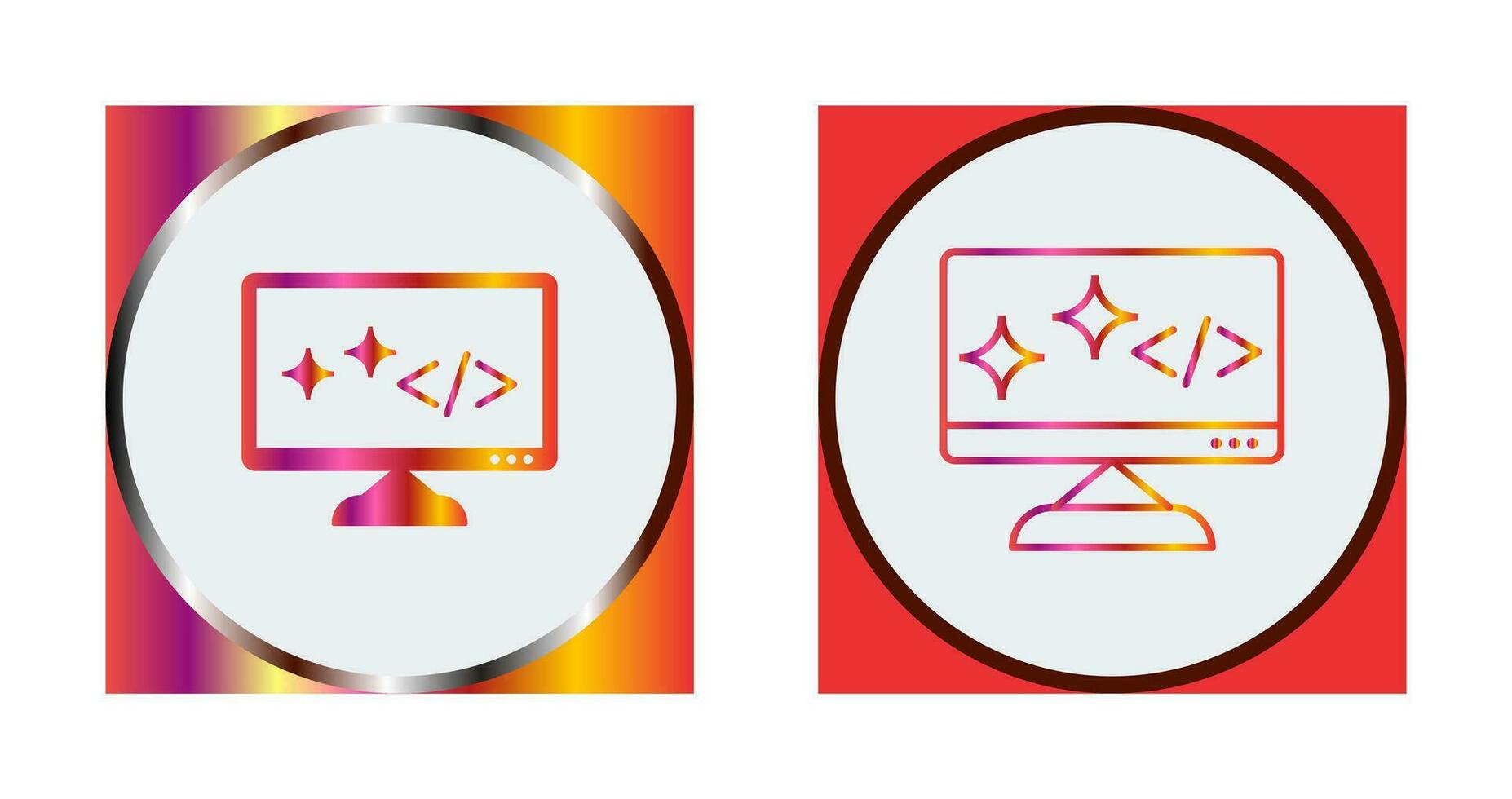 Unique Clean Code Vector Icon