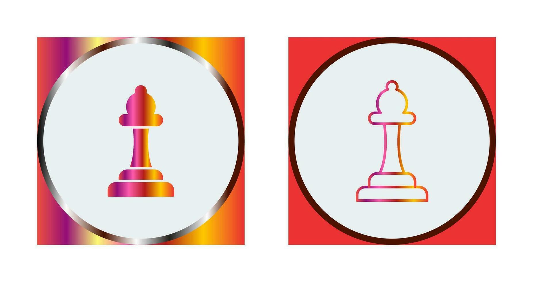 Unique Bishop Vector Icon