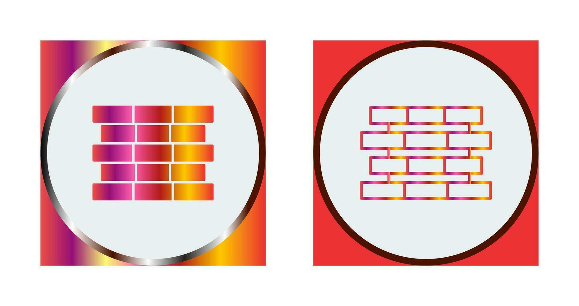 Unique Bricks Vector Icon