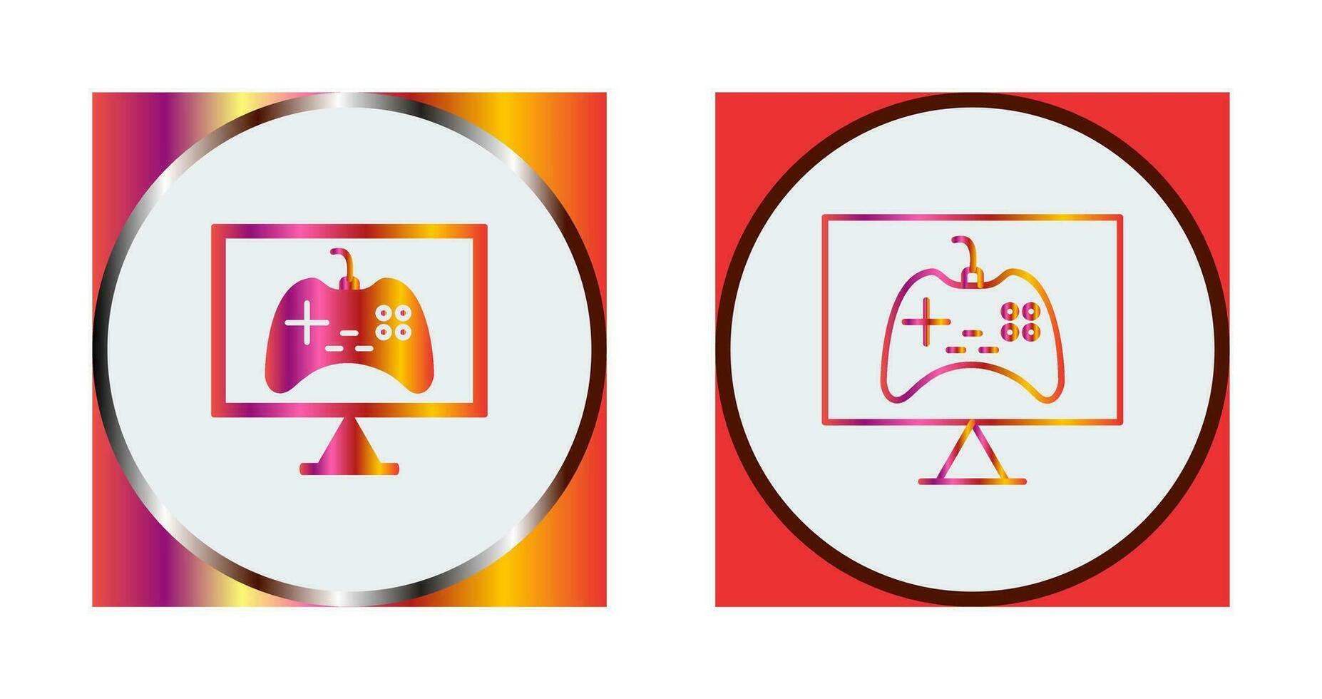 Unique Online Games Vector Icon