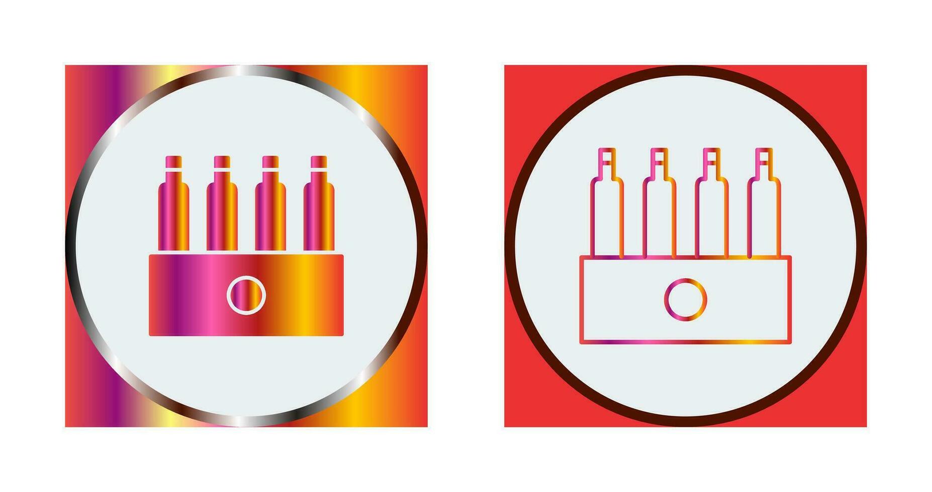 Unique Pack of Beers Vector Icon