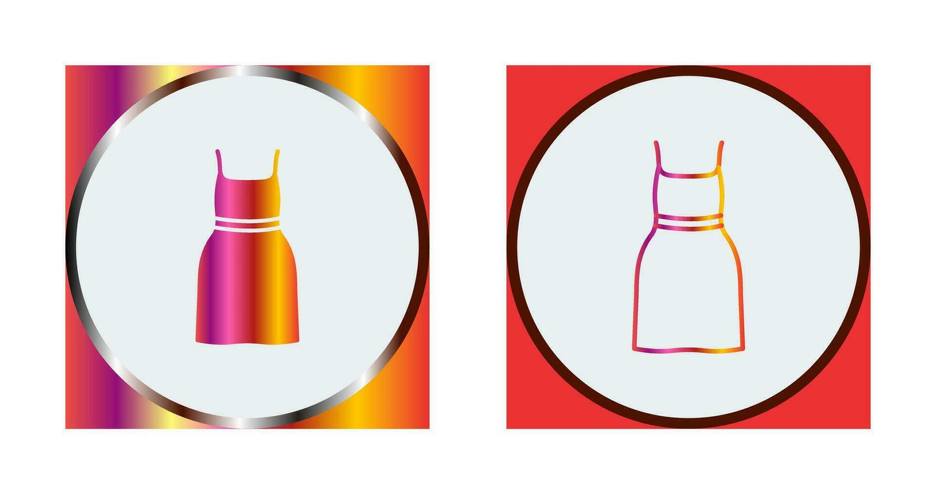 Cocktail Dress Vector Icon