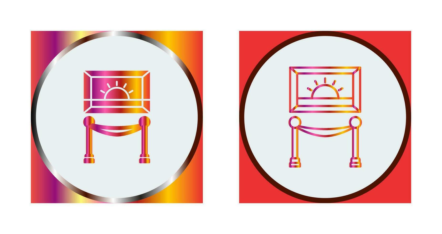 Painting Exhibit Vector Icon