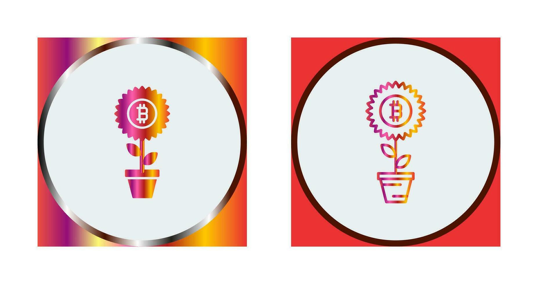 Sun Flower Vector Icon