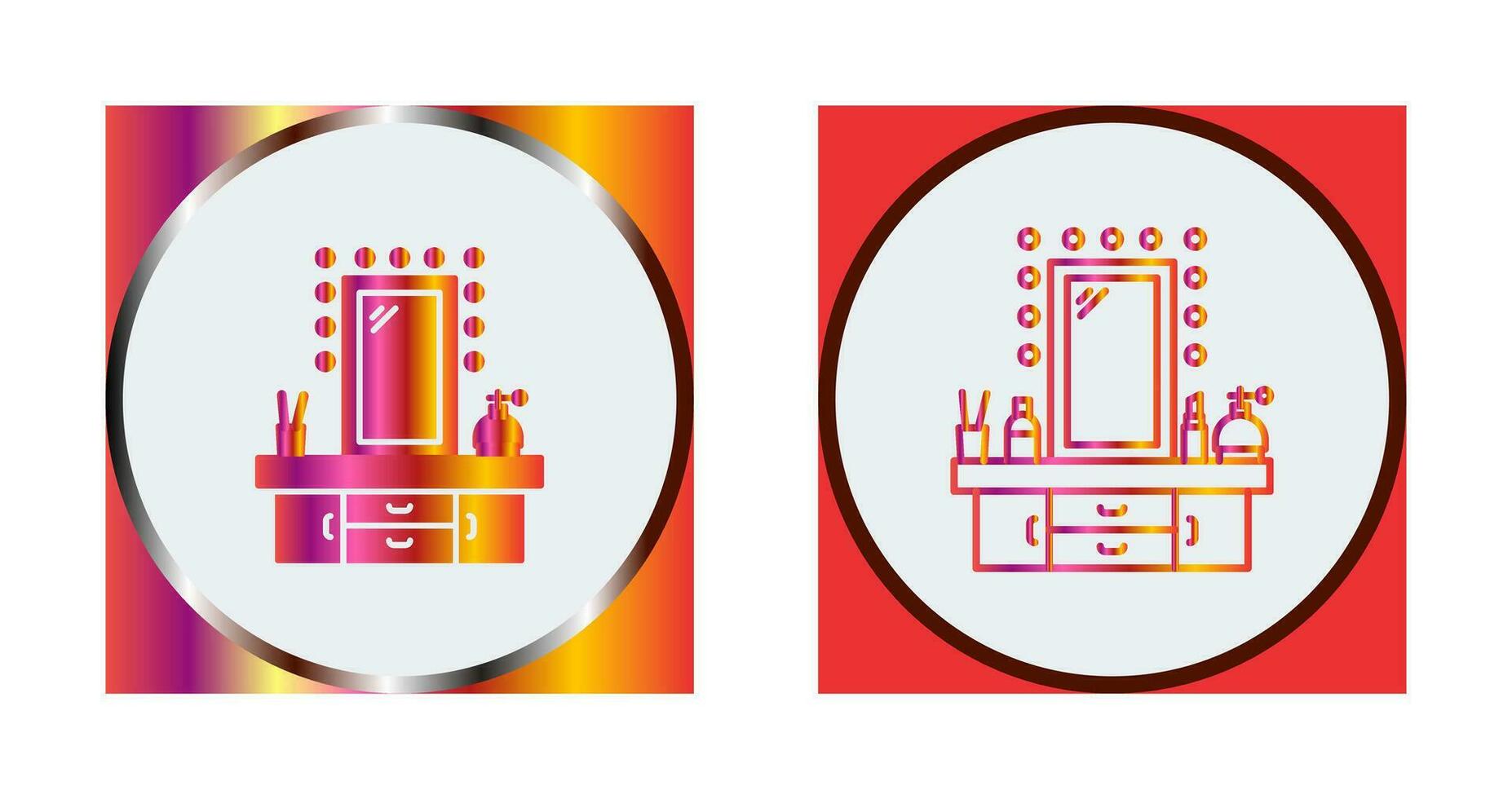 Dressing Table Vector Icon