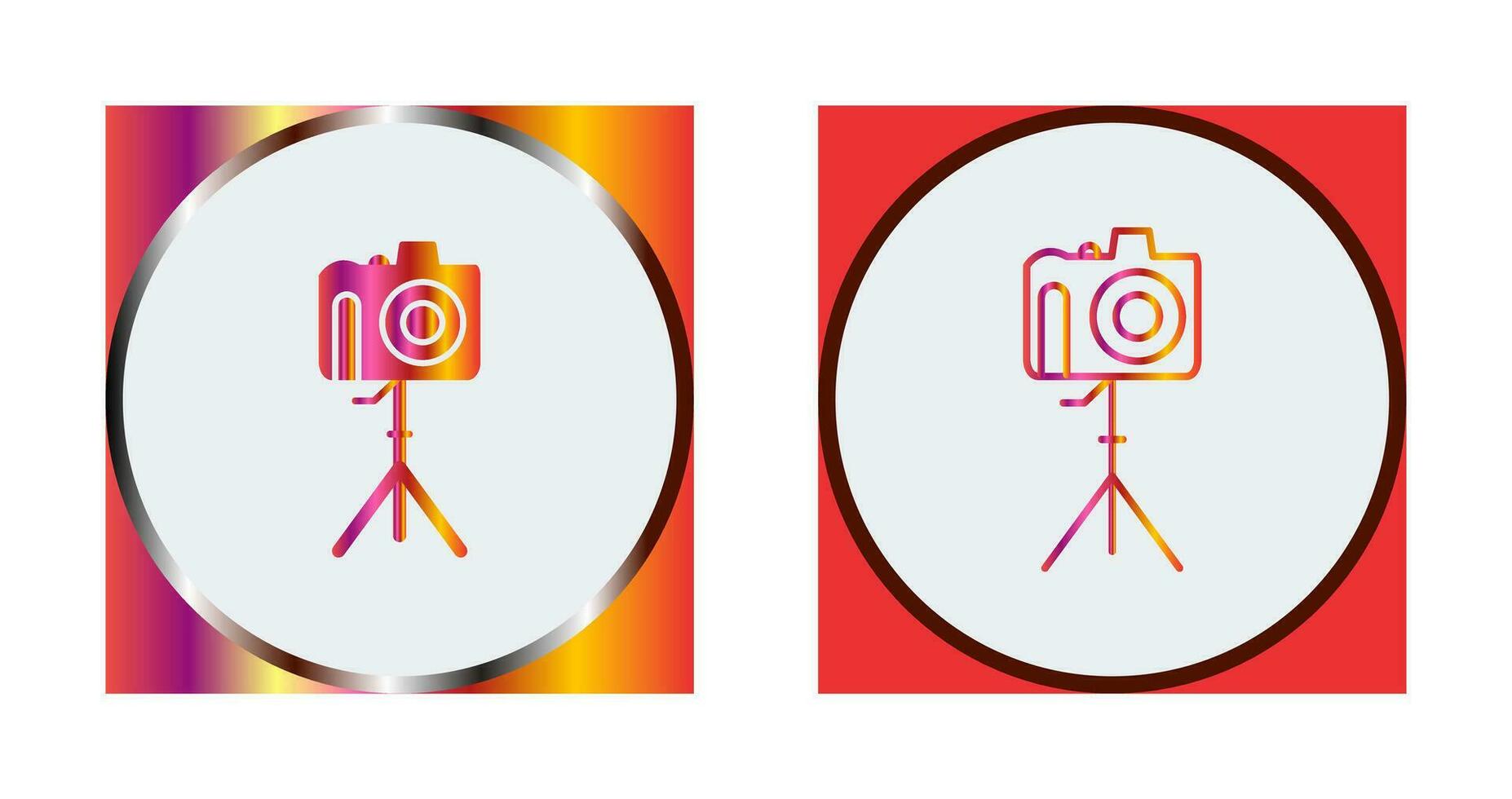 Unique Camera on Stand Vector Icon