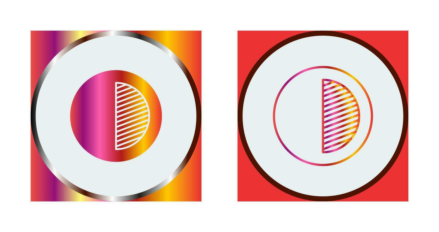 Unique Contrast Vector Icon