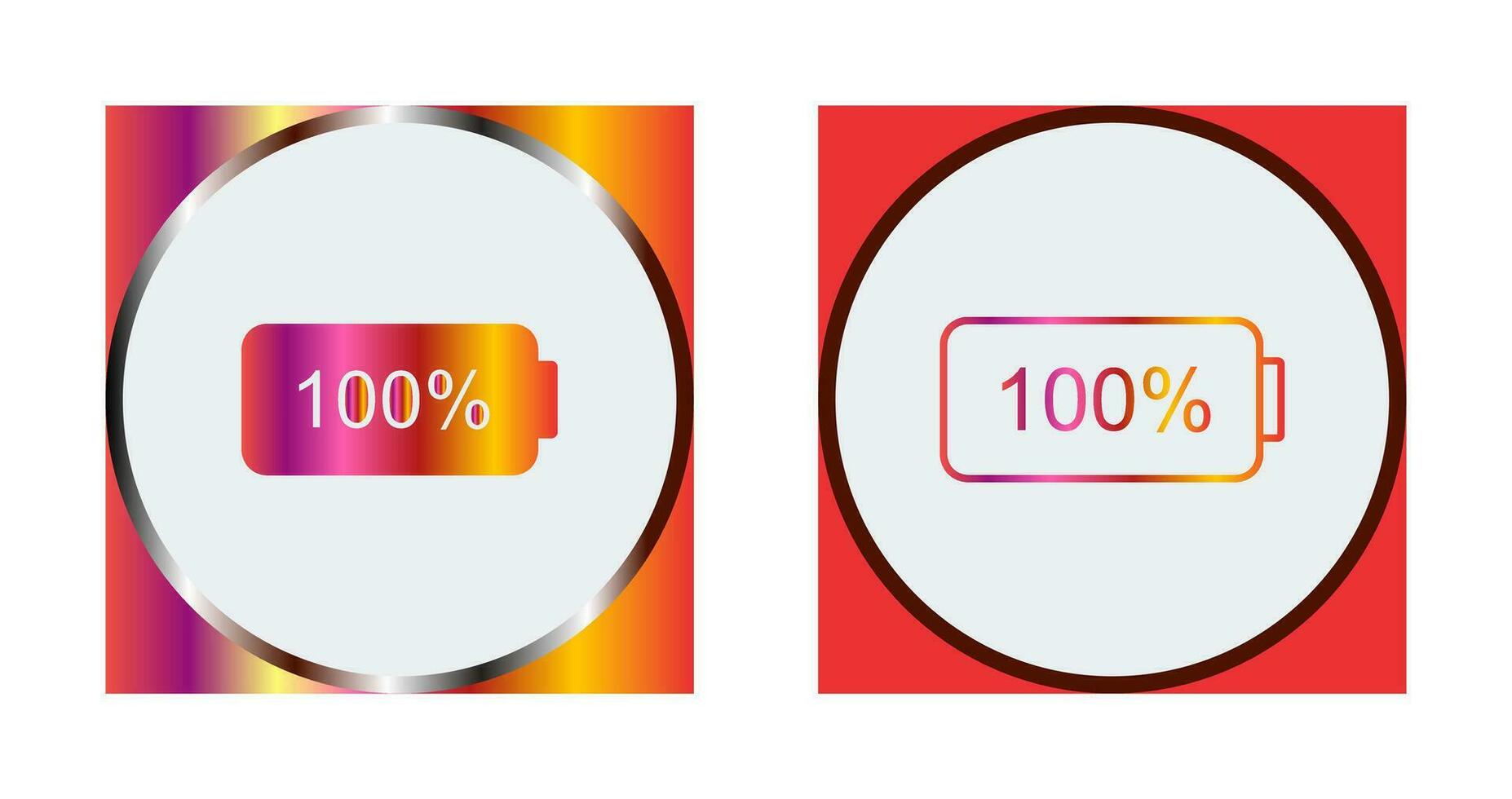 Unique Full Battery Vector Icon