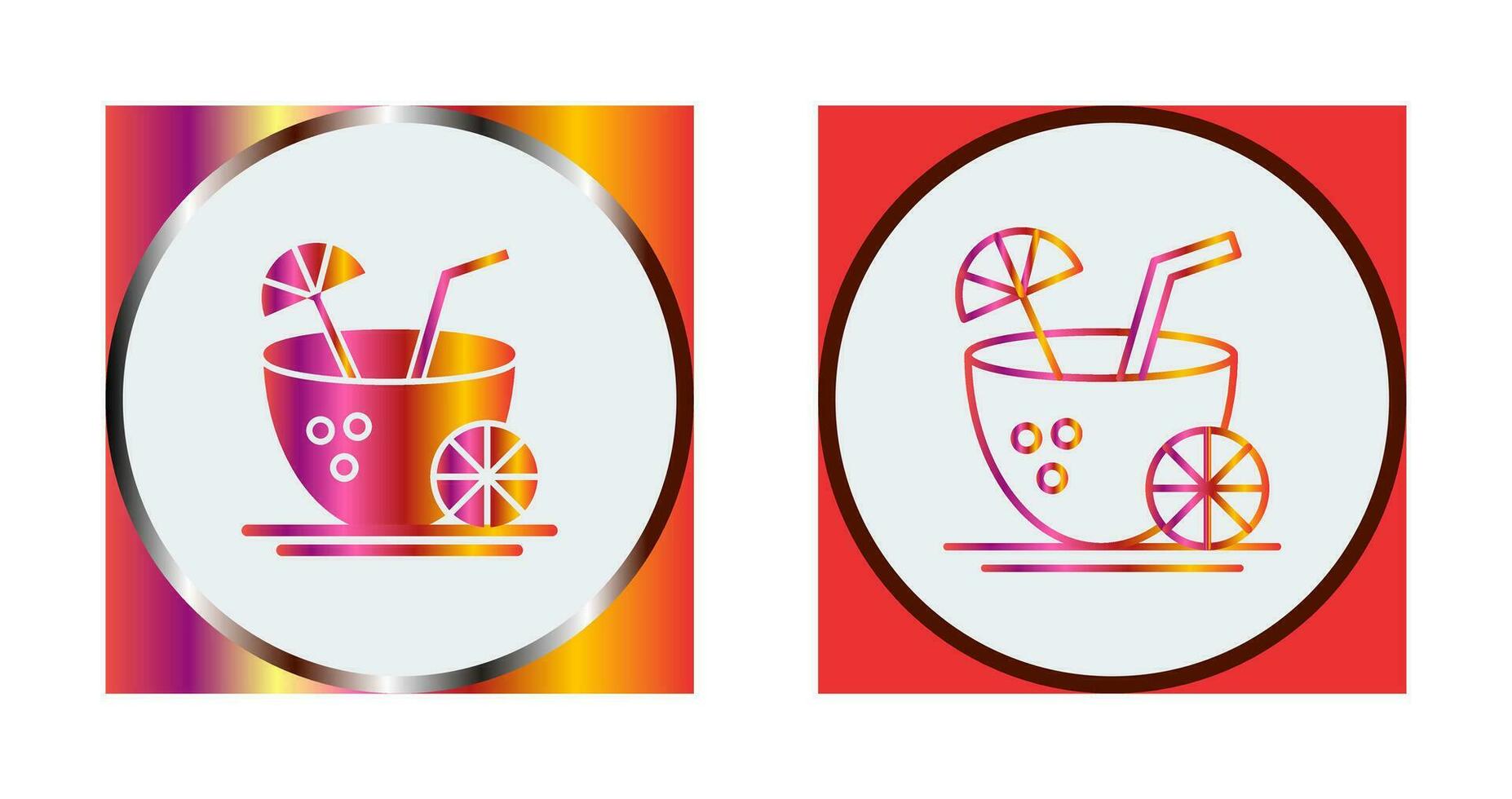 Coconut Drink Vector Icon
