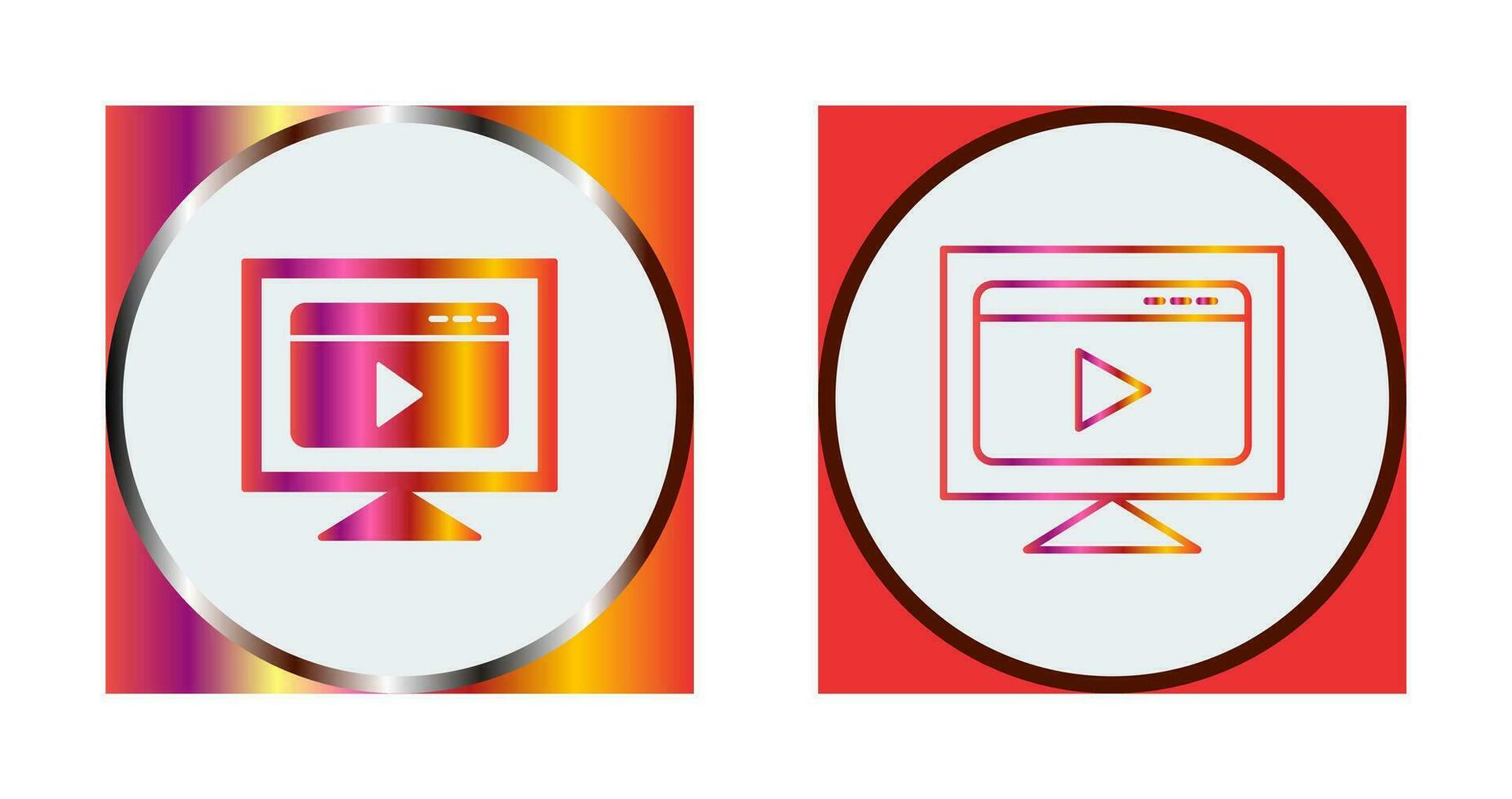 Video Streaming Vector Icon