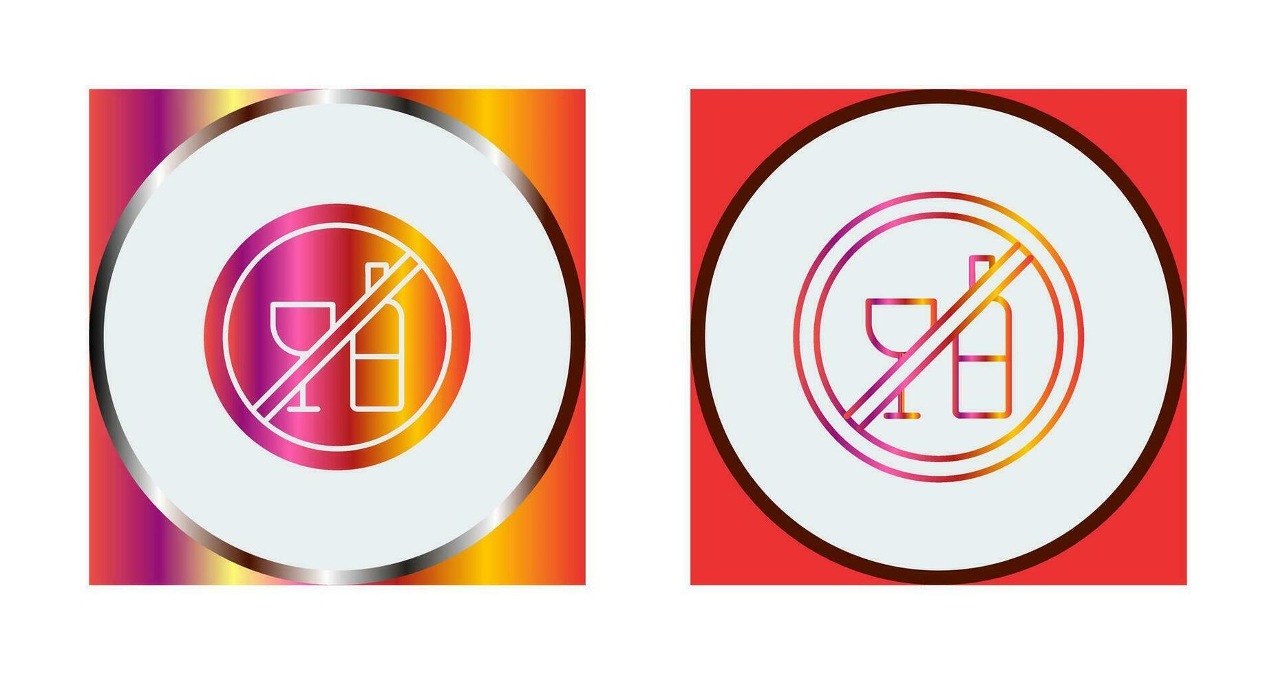 No Drinking Vector Icon