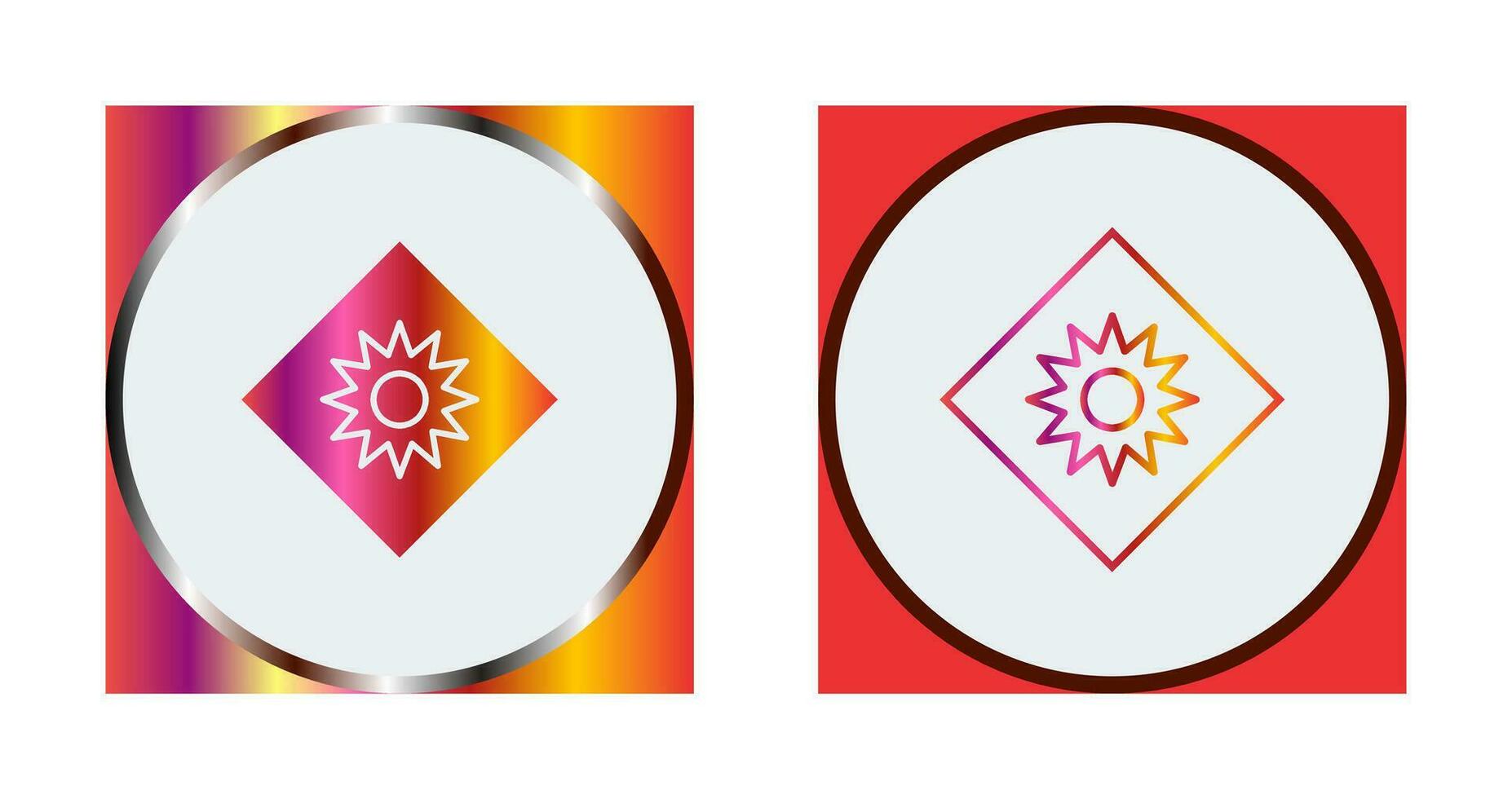 Optical Radiation Vector Icon