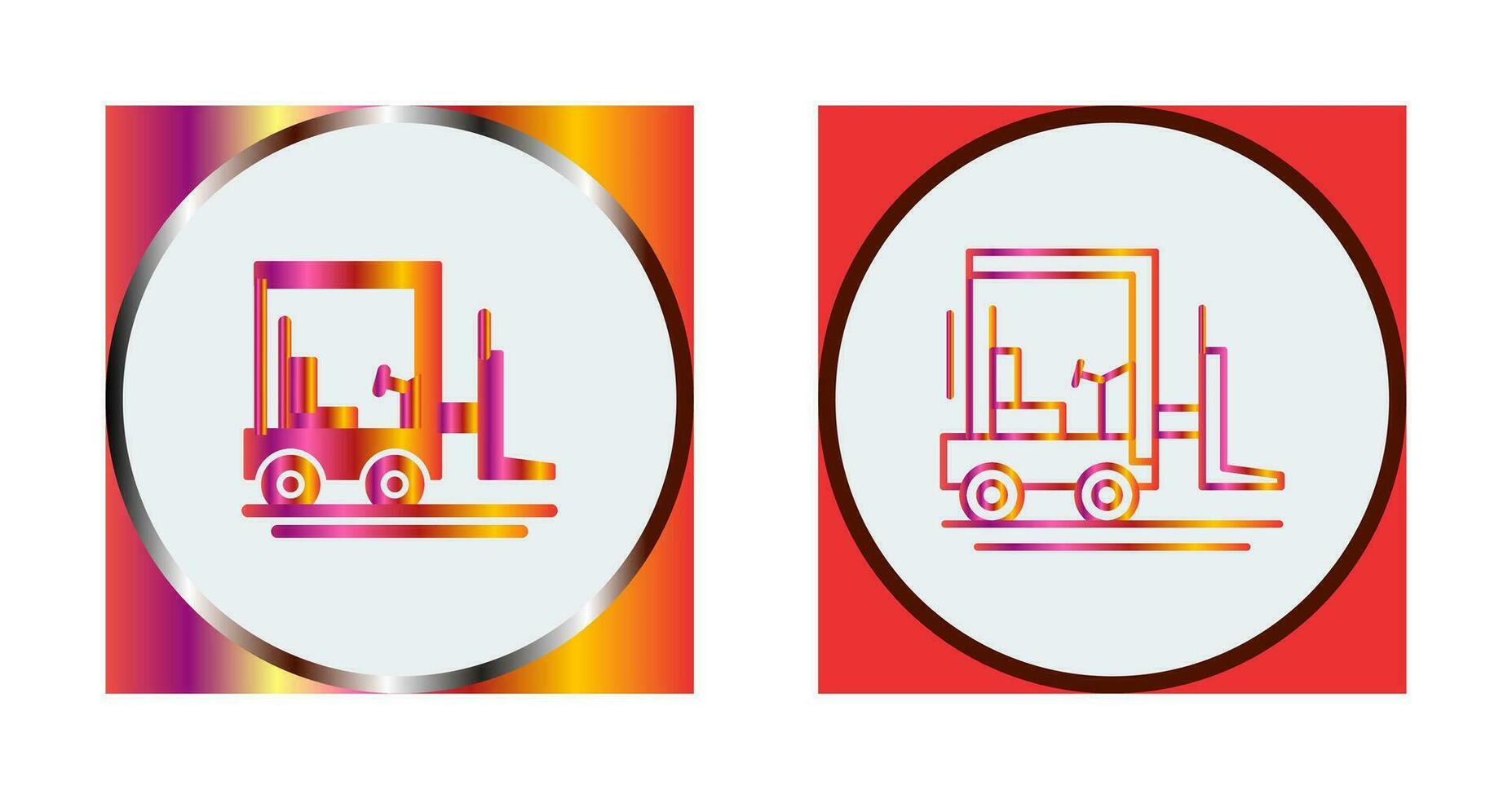 Forklift Vector Icon