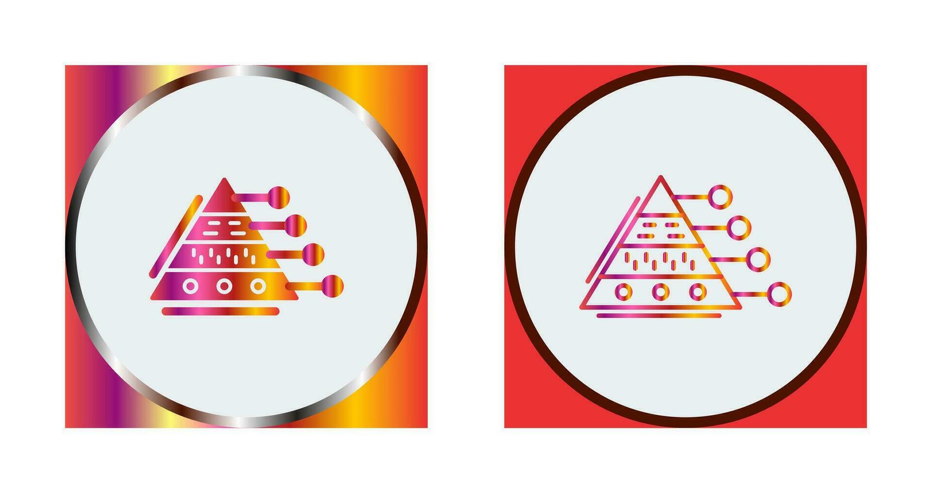 Pyramid Graph Vector Icon