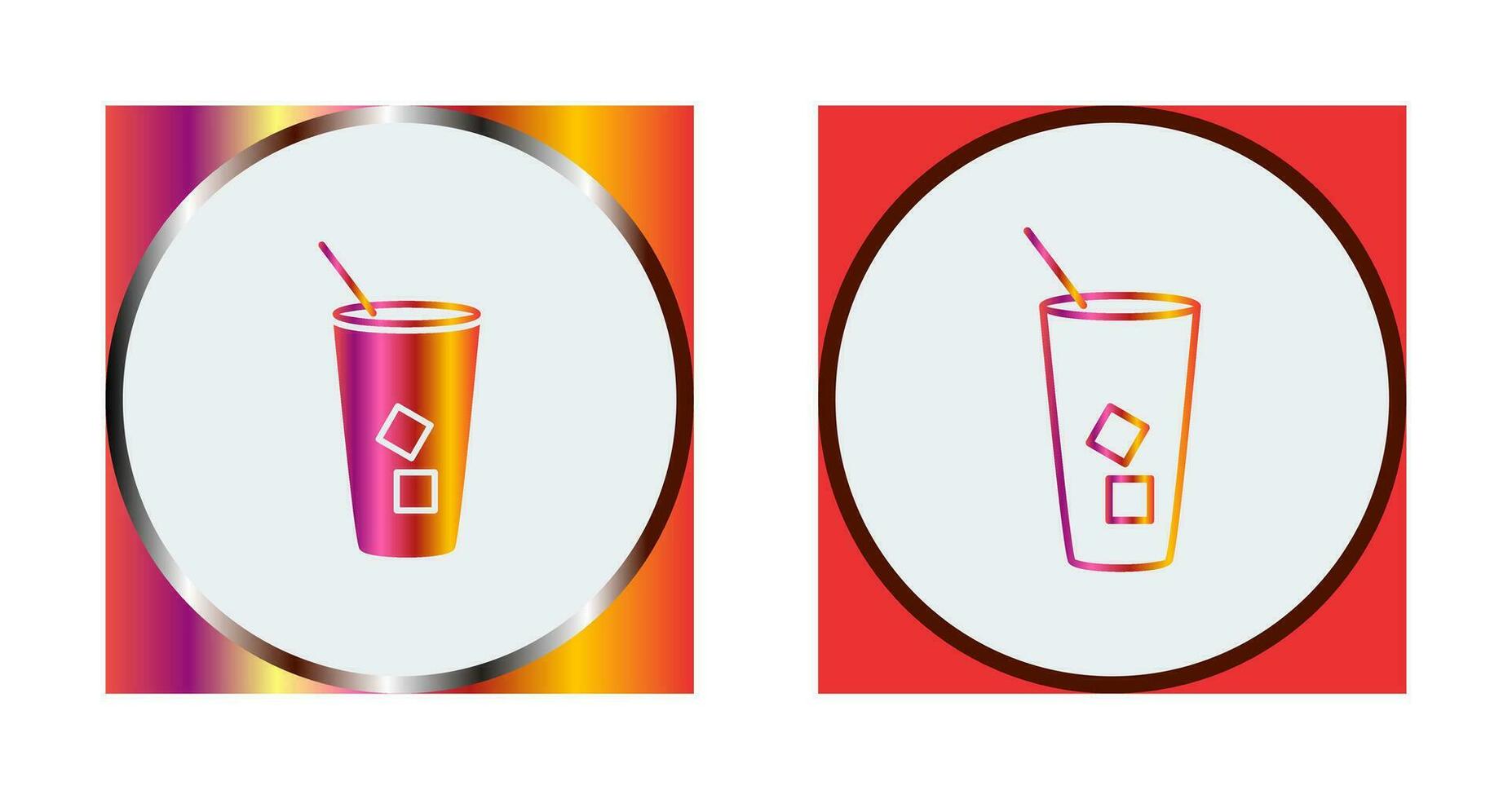 icono de vector de café helado