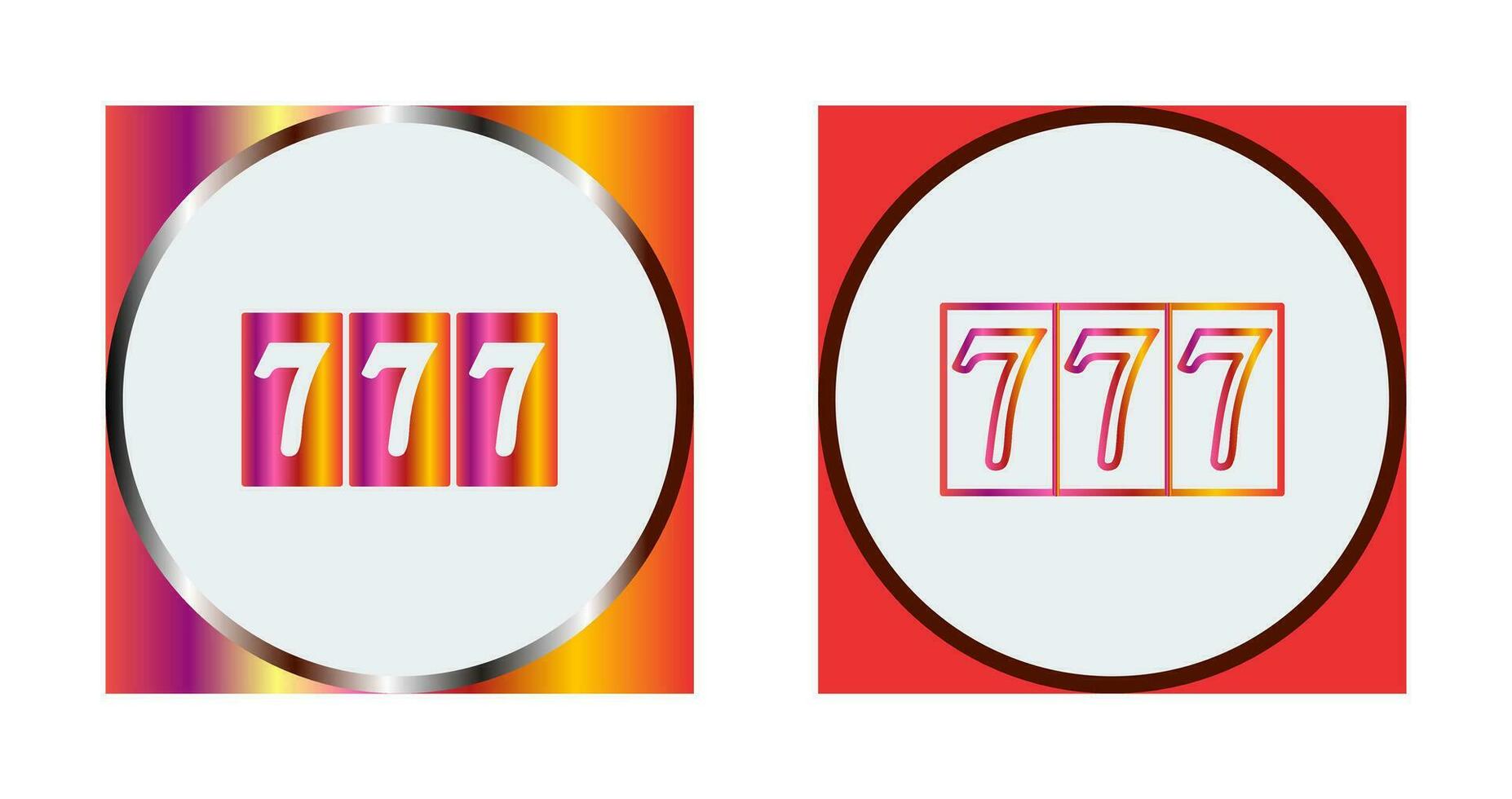 Triple Sevens Vector Icon