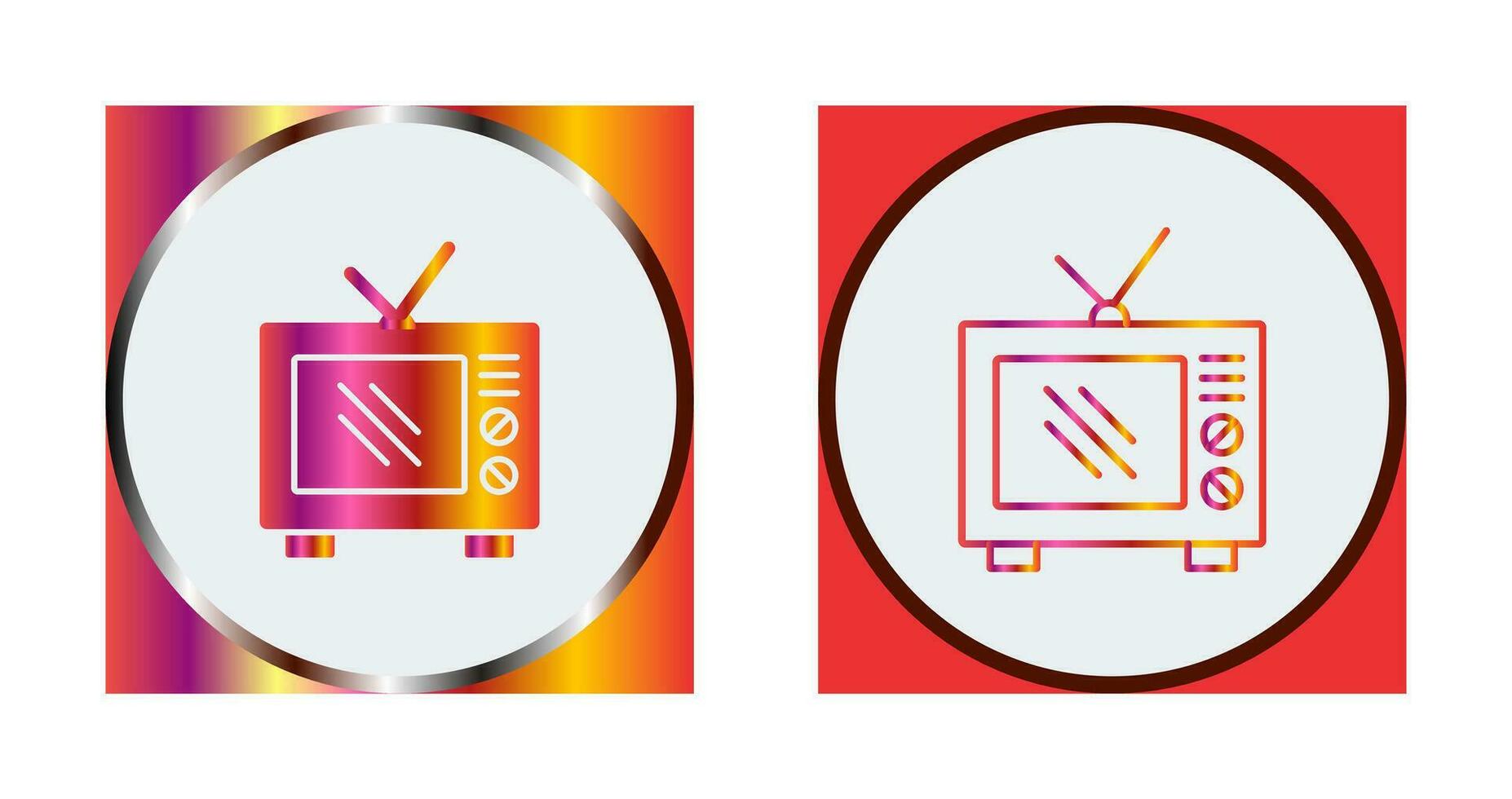Old TV Vector Icon