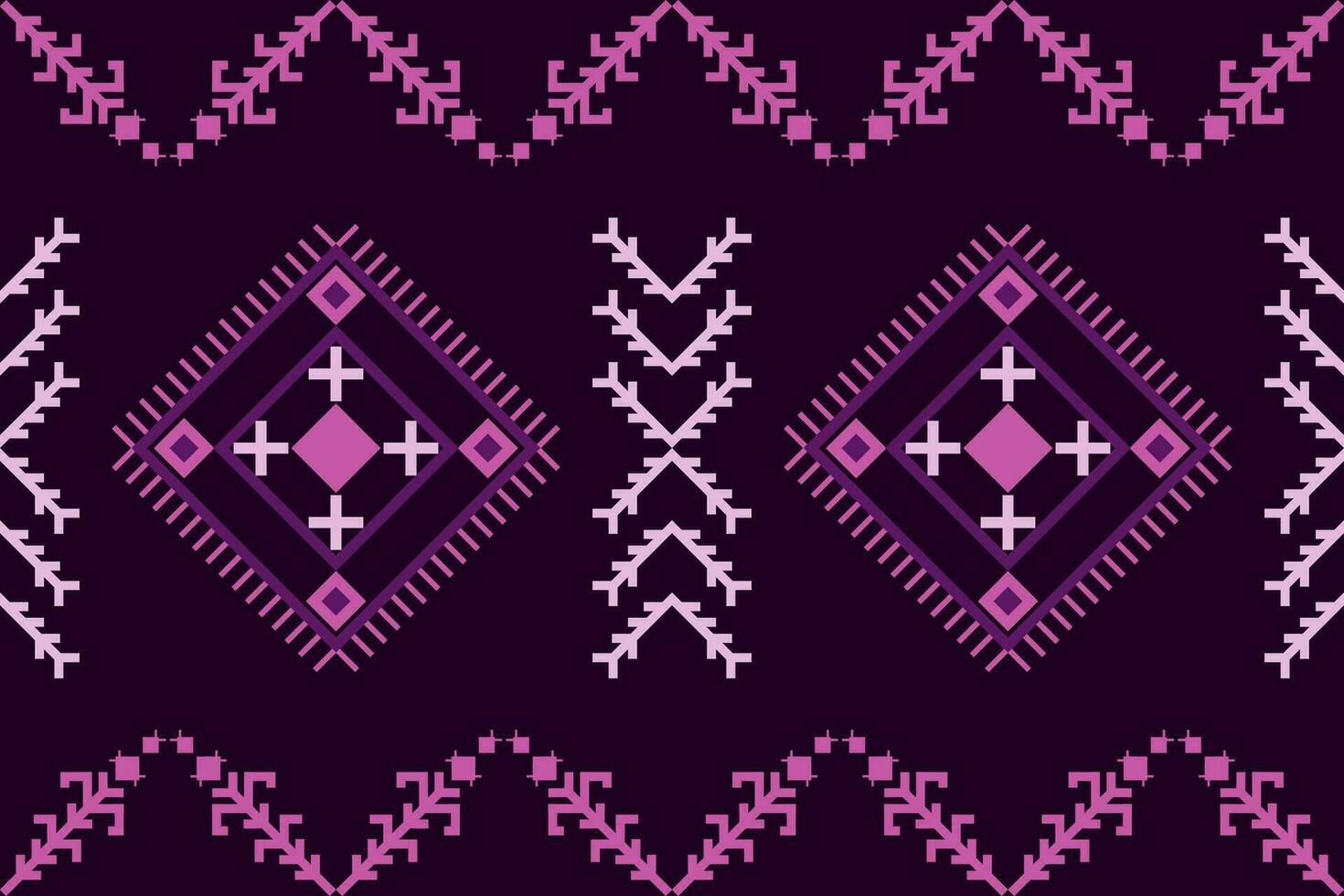 Ethnic abstract ikat.Seamless pattern in tribal.Native aztec boho vector design.colorful asian style floral pattern.Ikat geometric folk ornament.Tribal ethnic vector texture