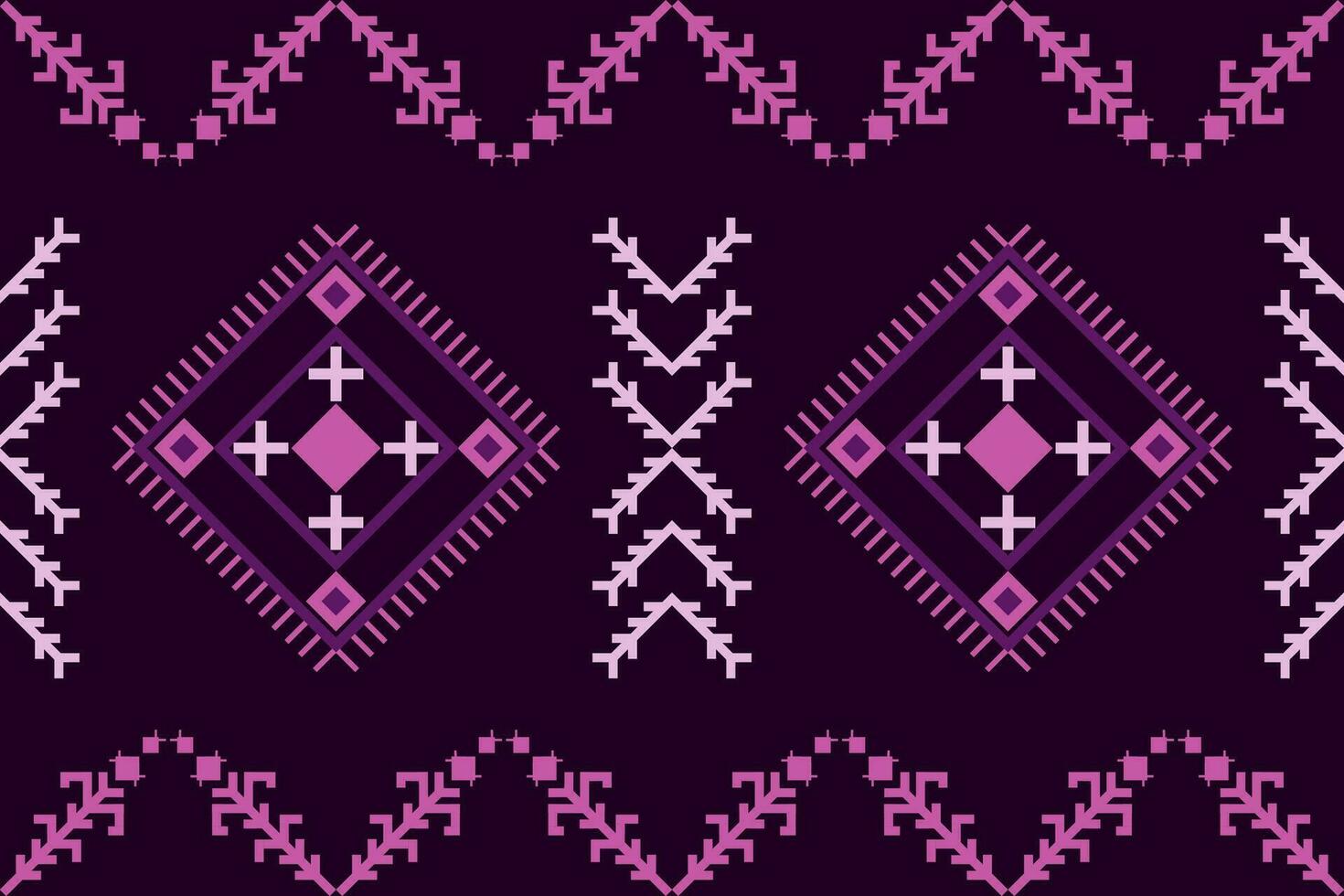 Ethnic abstract ikat.Seamless pattern in tribal.Native aztec boho vector design.colorful asian style floral pattern.Ikat geometric folk ornament.Tribal ethnic vector texture