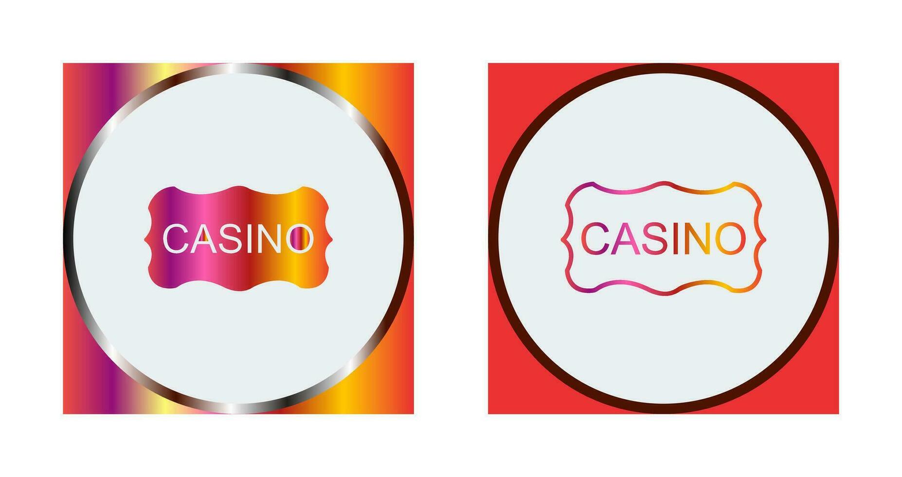 Casino Sign Vector Icon