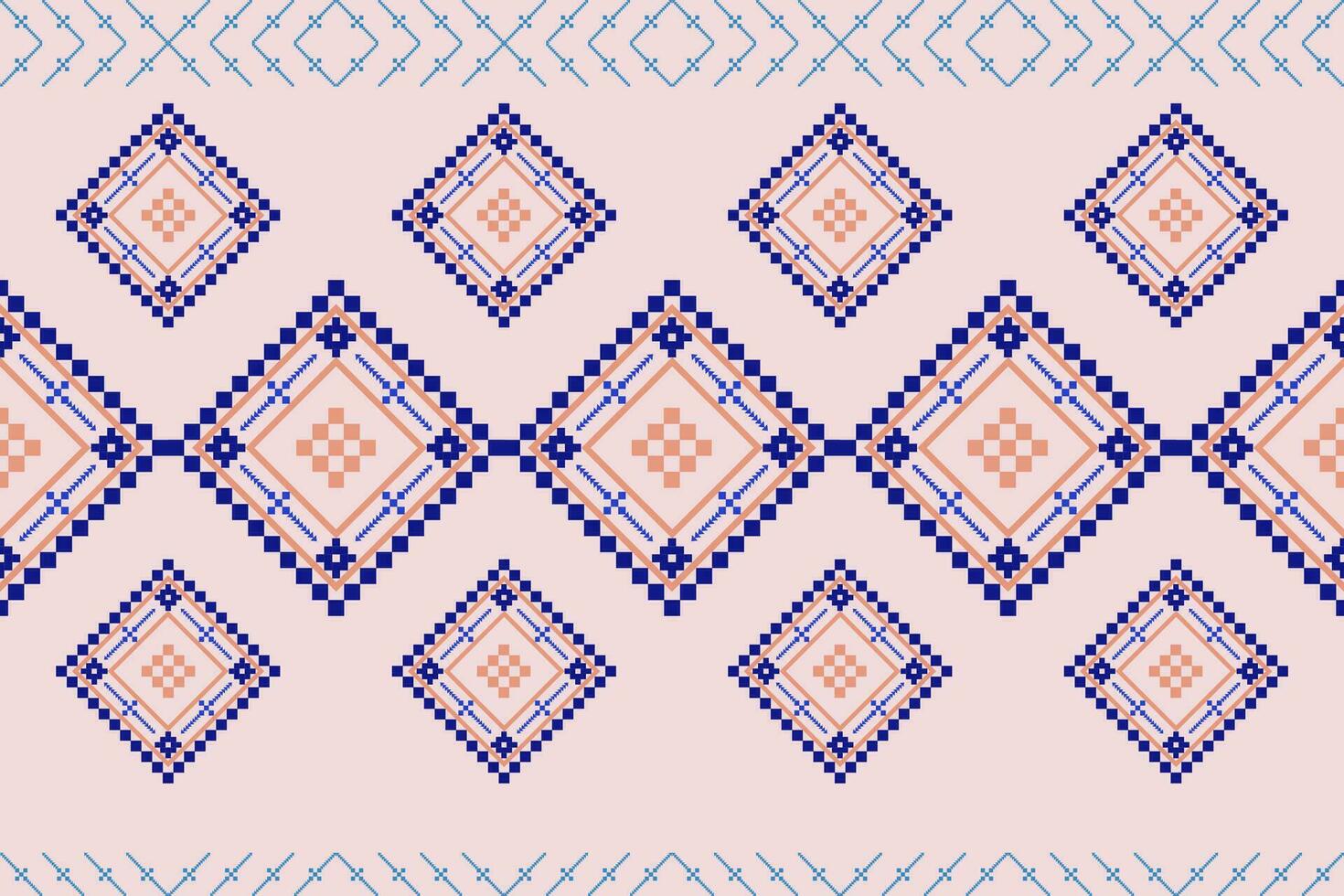 Repeat colorful decorated hand drawn embroidered ornamental all base background pattern geometric texture border ethnic tribal design for texture,fabric,clothing,wrapping,carpet. vector
