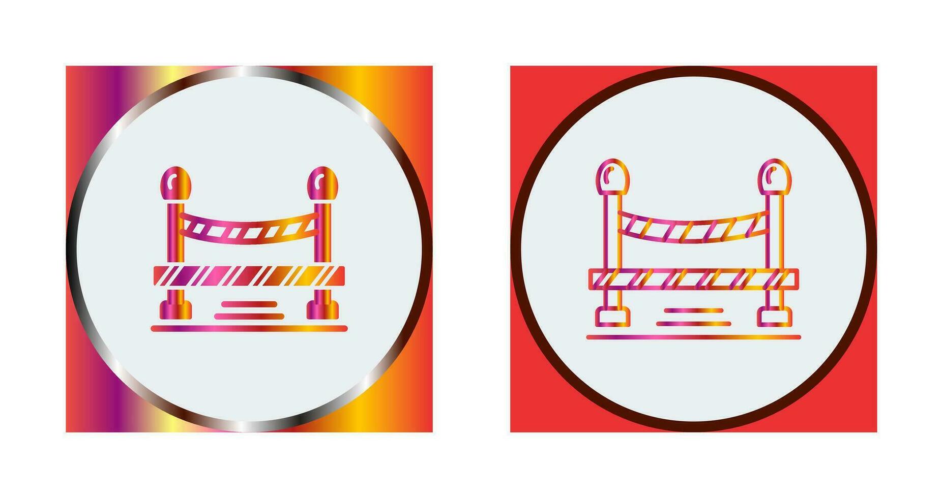 Do Not Cross Line Vector Icon