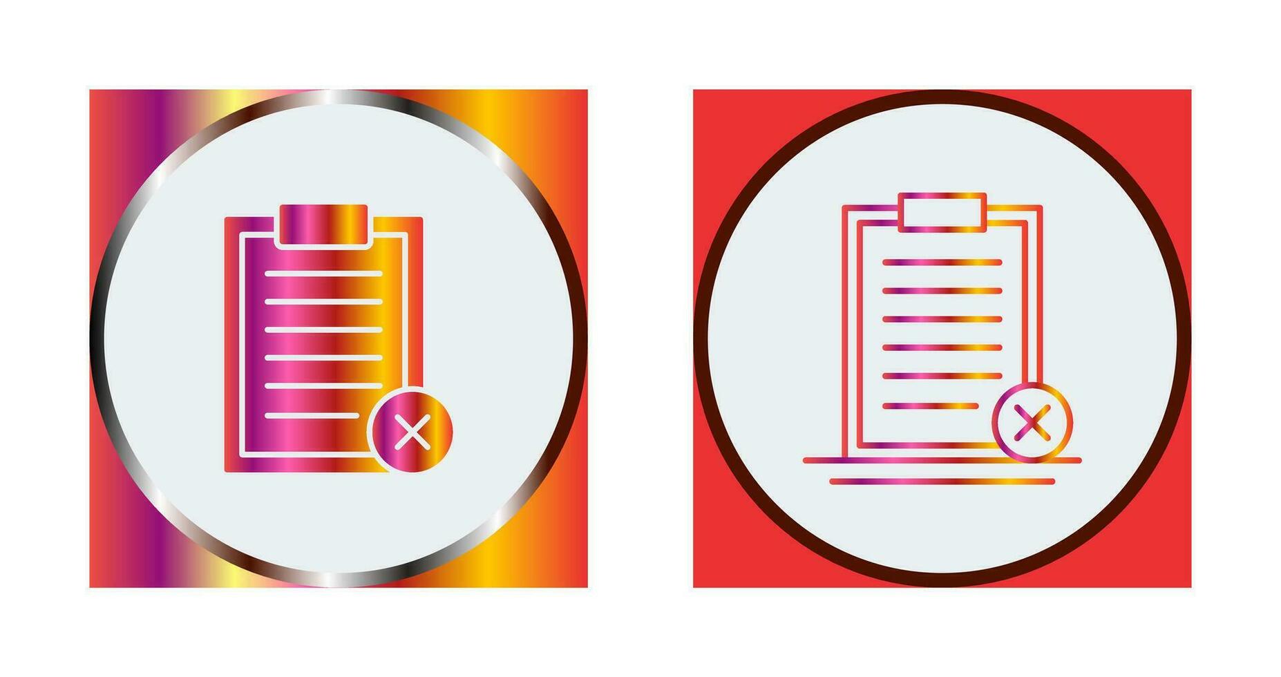 Rejected Vector Icon