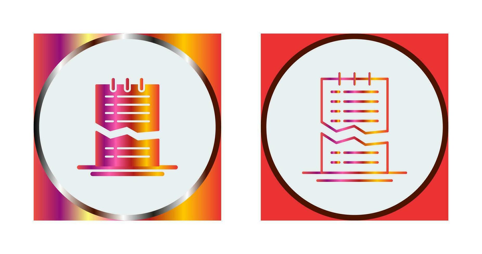 Corrupted List Vector Icon