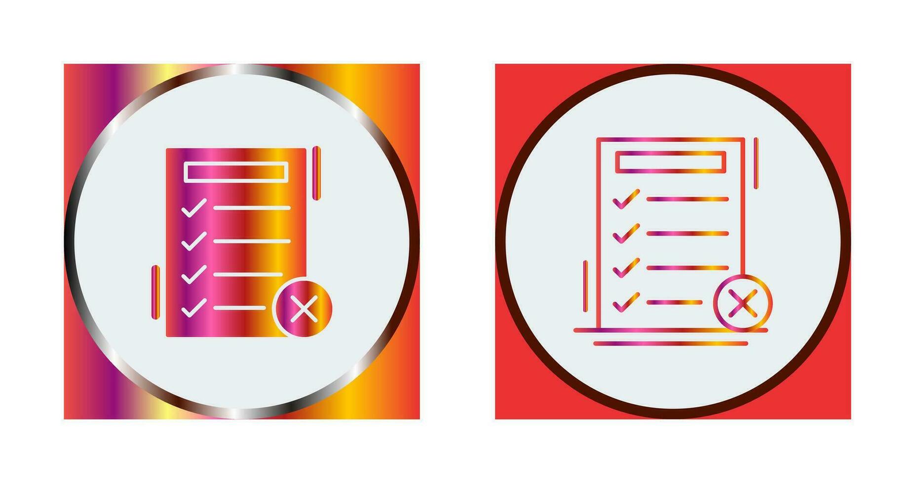 Fake List Vector Icon