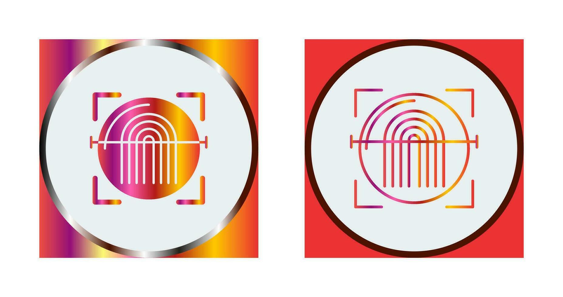 Fingerprint Scanner Vector Icon
