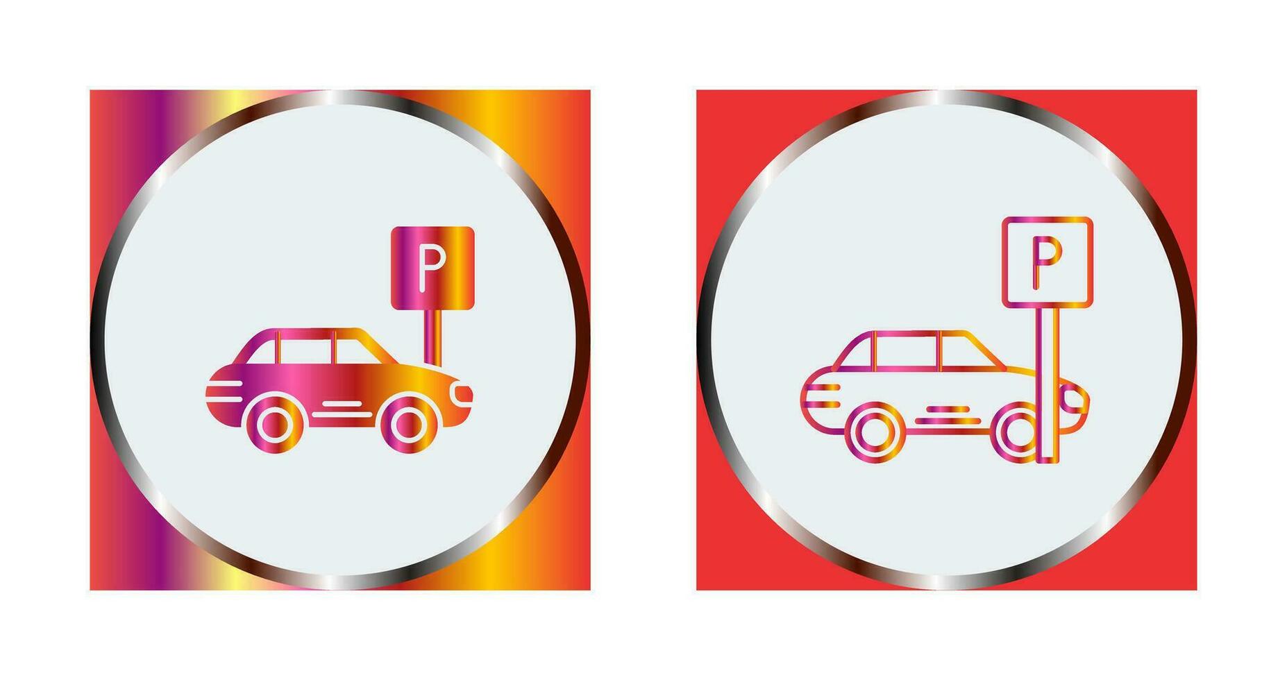 icono de vector de estacionamiento