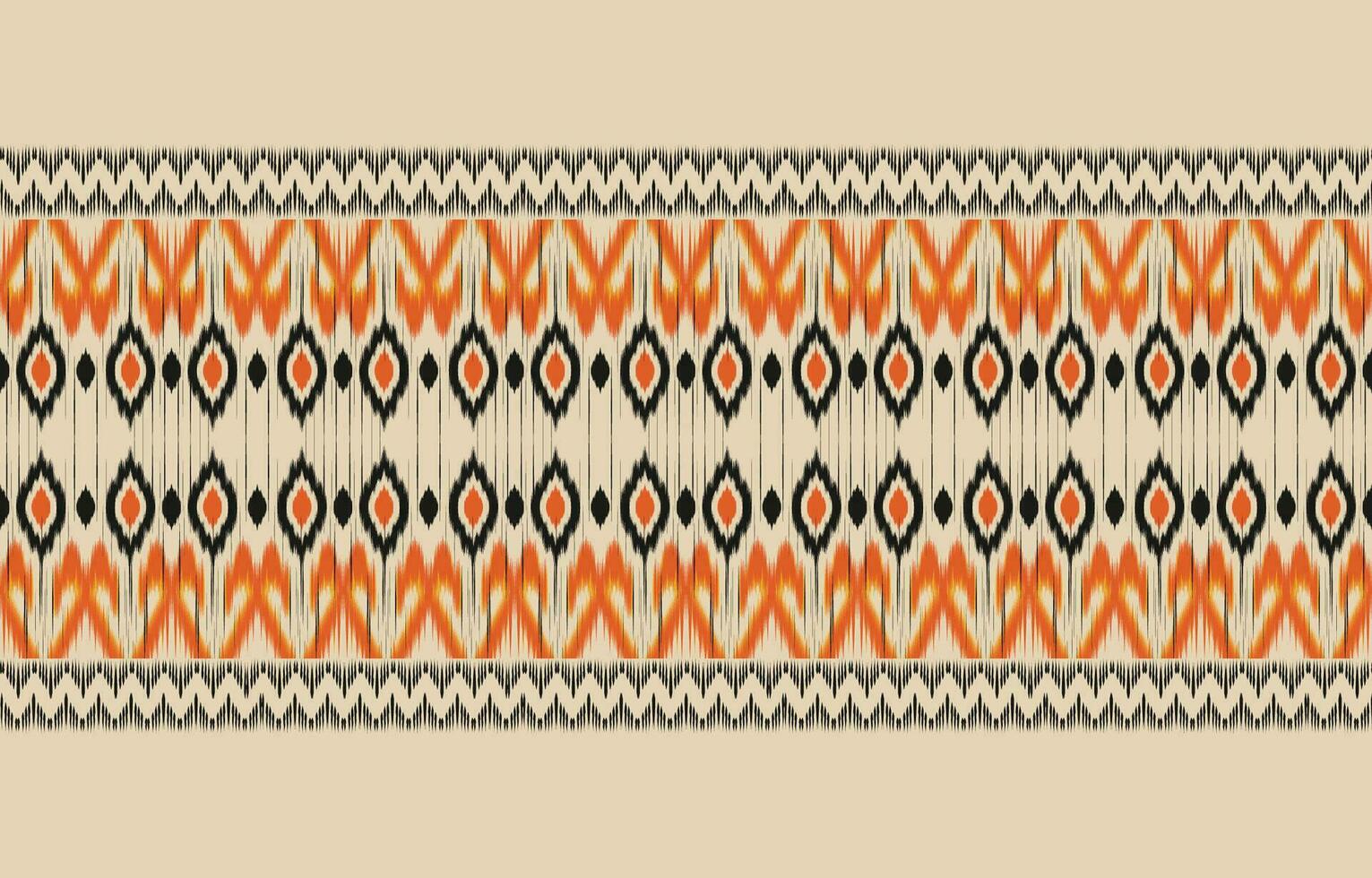 Ethnic abstract ikat art. Aztec ornament print. geometric ethnic pattern seamless  color oriental.  Design for background ,curtain, carpet, wallpaper, clothing, wrapping, Batik, vector illustration.