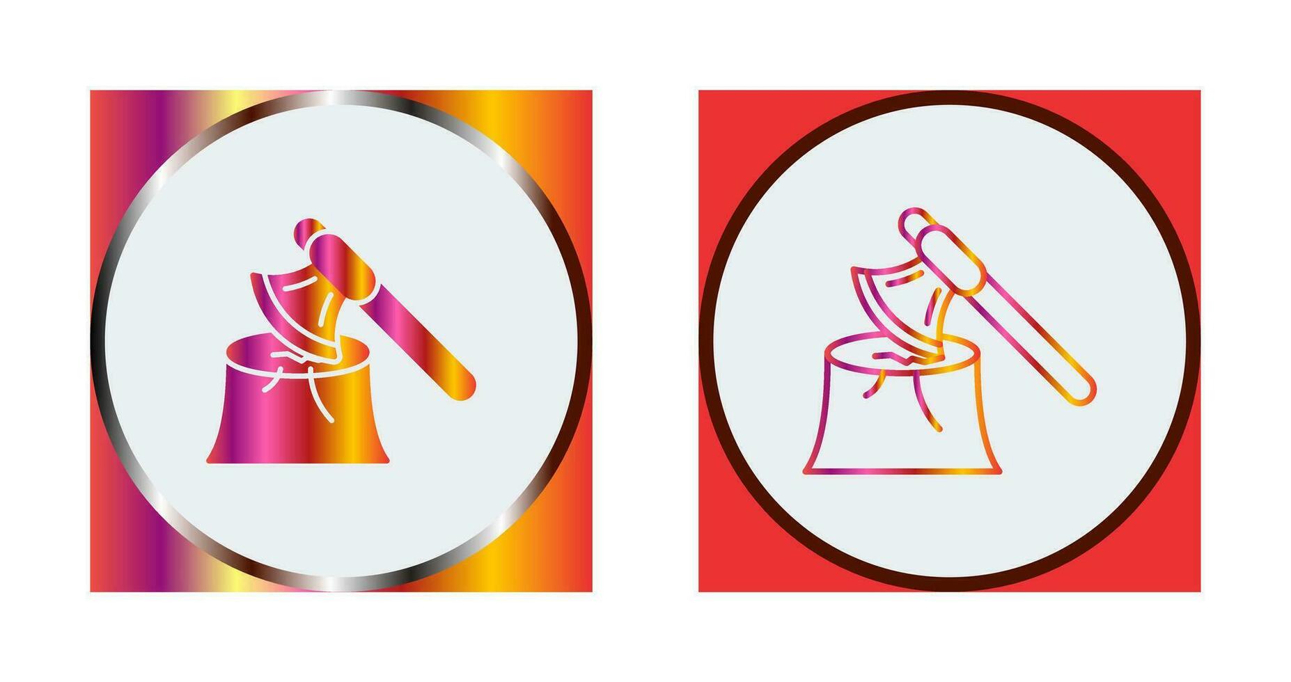 Wood Axe Vector Icon