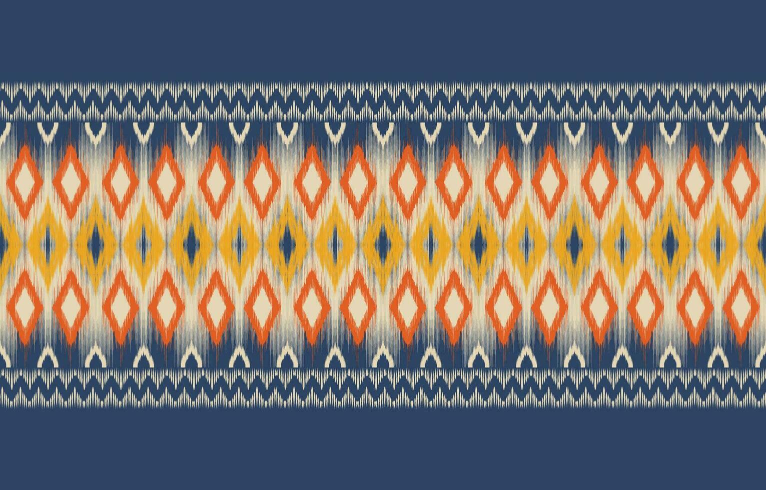 Ethnic abstract ikat art. Aztec ornament print. geometric ethnic pattern seamless  color oriental.  Design for background ,curtain, carpet, wallpaper, clothing, wrapping, Batik, vector illustration.