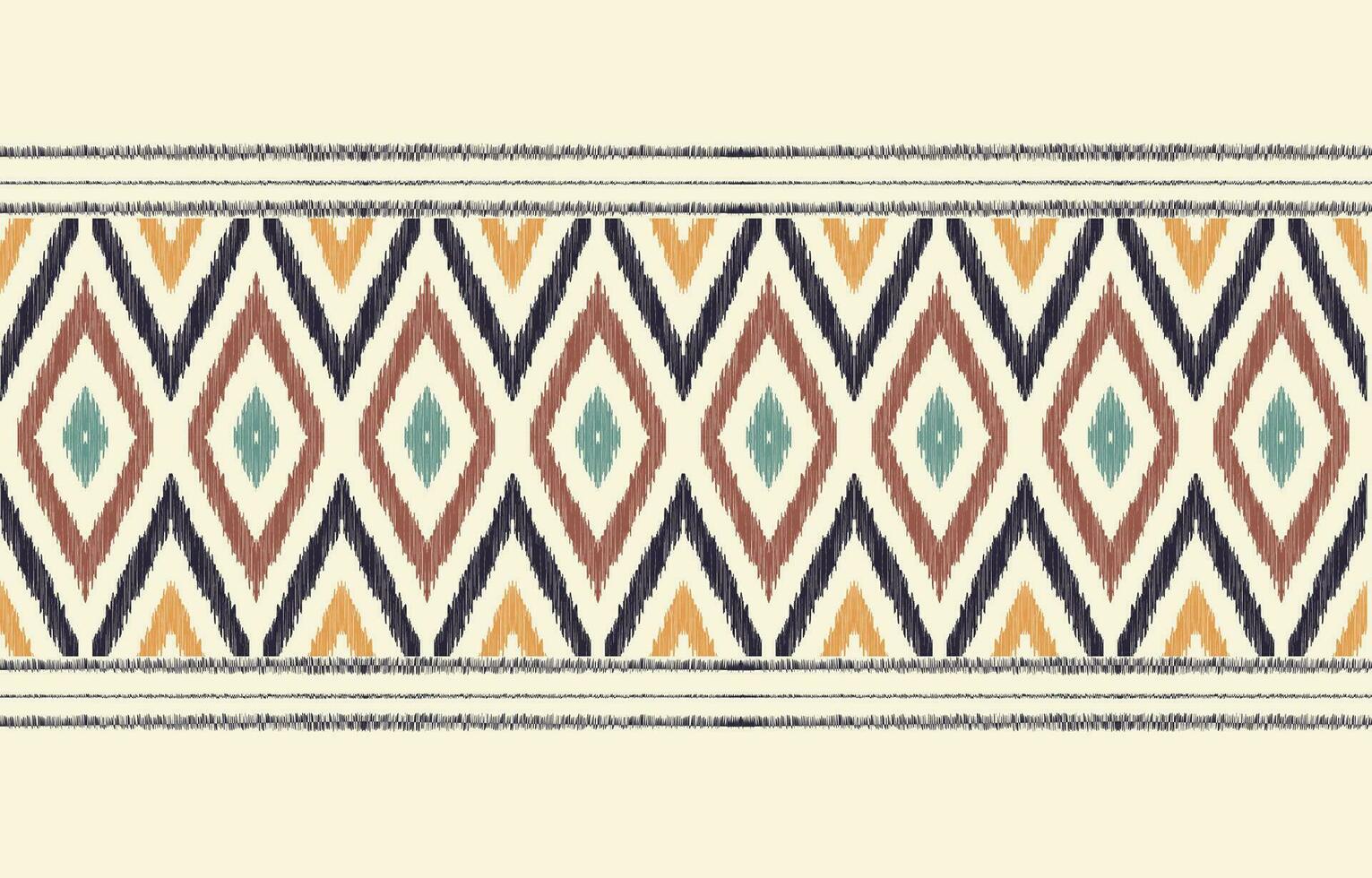 Ethnic abstract ikat art. Aztec ornament print. geometric ethnic pattern seamless  color oriental.  Design for background ,curtain, carpet, wallpaper, clothing, wrapping, Batik, vector illustration.