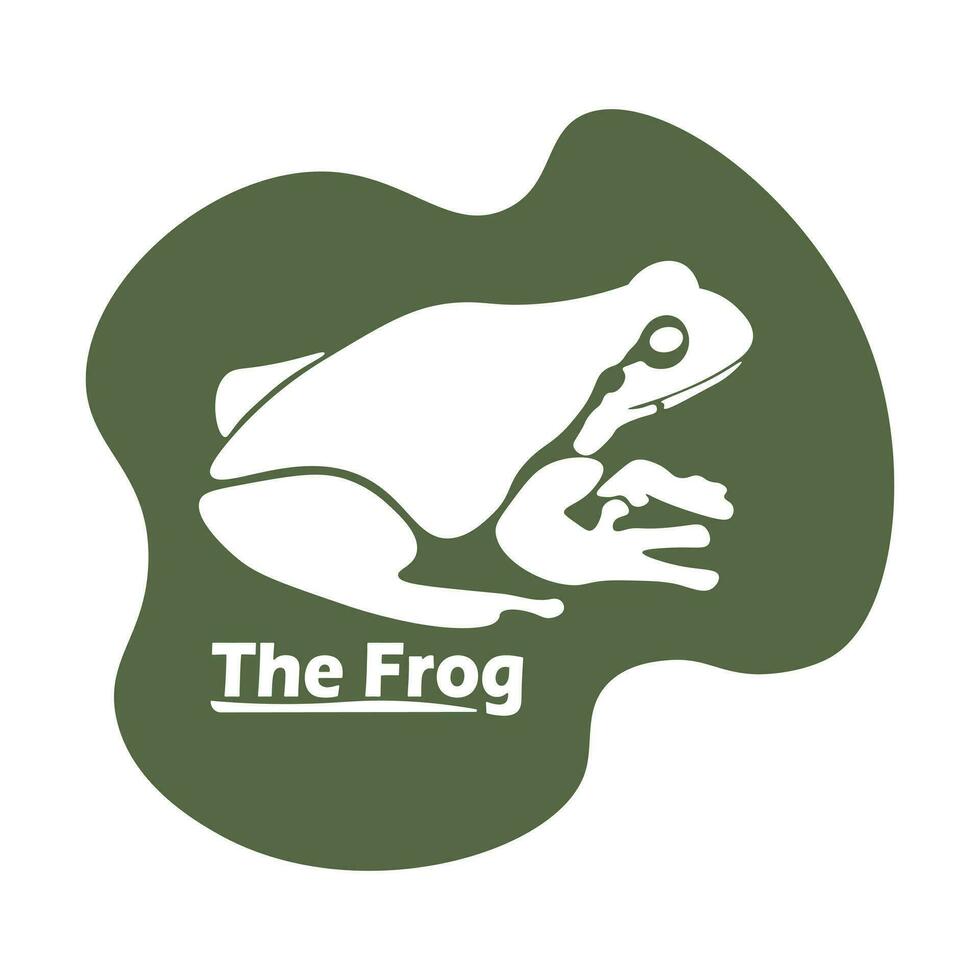 Frogs Logo design simple vector