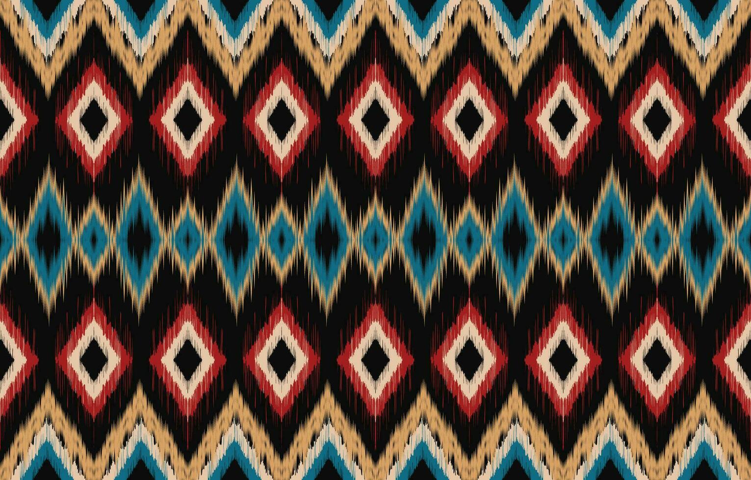 Ethnic abstract ikat art. Aztec ornament print. geometric ethnic pattern seamless  color oriental.  Design for background ,curtain, carpet, wallpaper, clothing, wrapping, Batik, vector illustration.