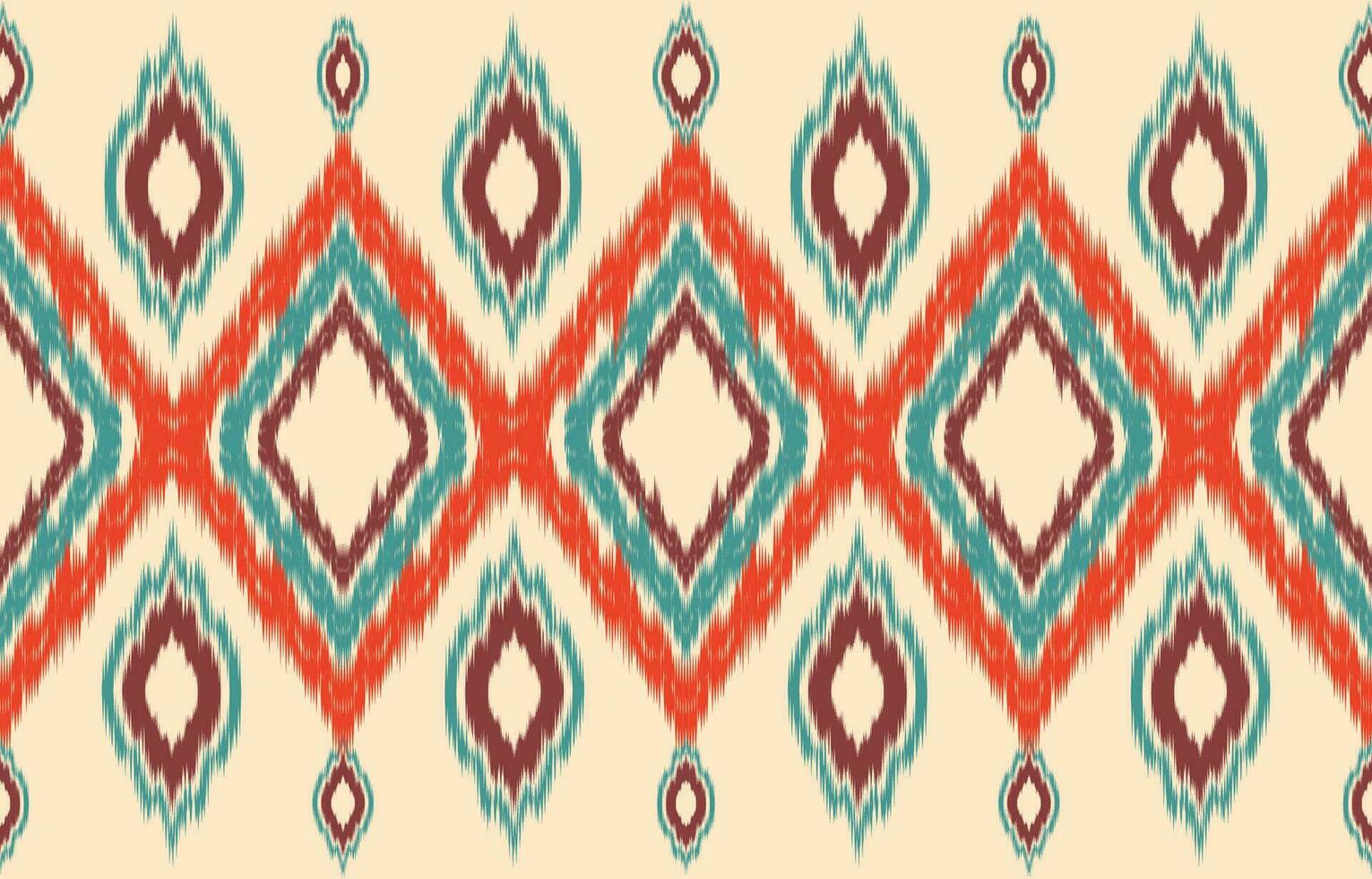 Ethnic abstract ikat art. Aztec ornament print. geometric ethnic pattern seamless  color oriental.  Design for background ,curtain, carpet, wallpaper, clothing, wrapping, Batik, vector illustration.