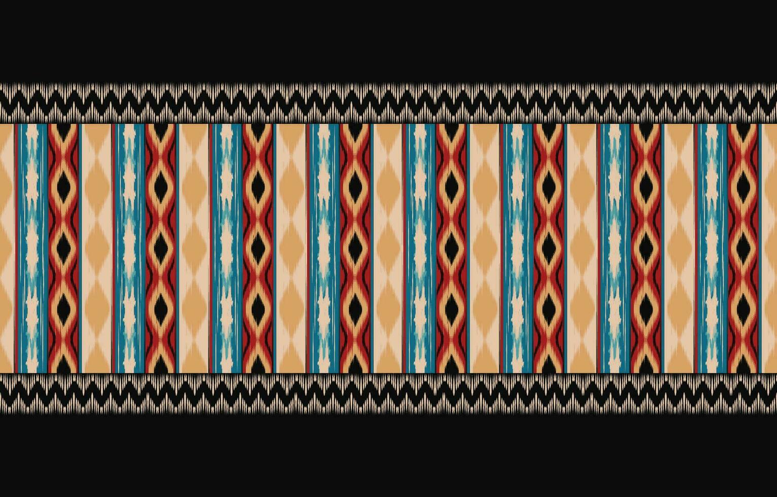 Ethnic abstract ikat art. Aztec ornament print. geometric ethnic pattern seamless  color oriental.  Design for background ,curtain, carpet, wallpaper, clothing, wrapping, Batik, vector illustration.