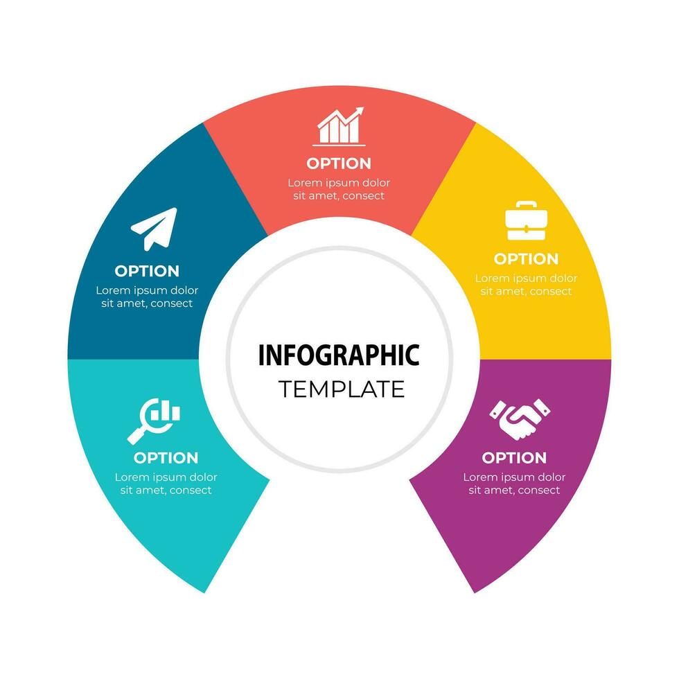 plantilla de diseño de infografías vector