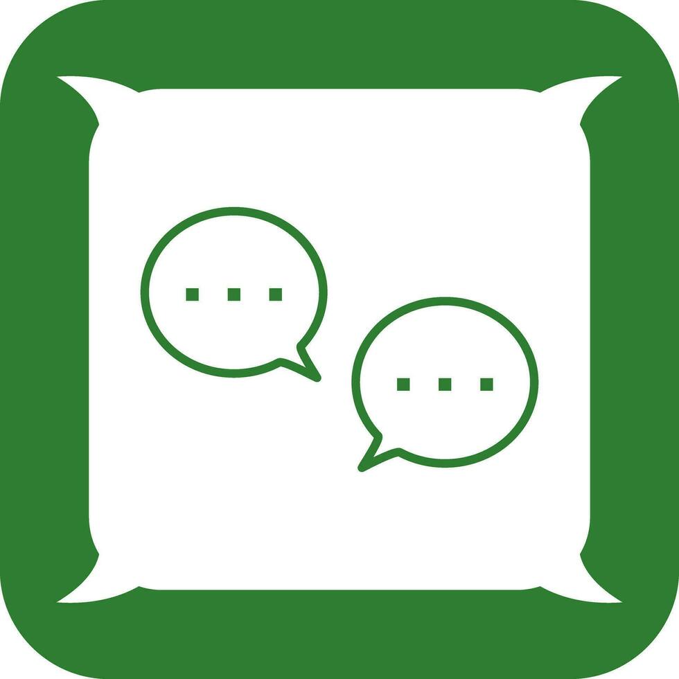 Unique Conversation Bubbles Vector Icon