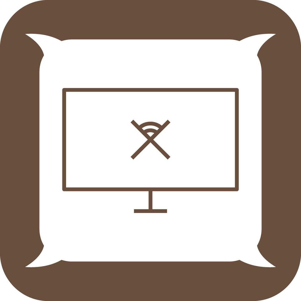 Unique Disconnected Network Vector Icon
