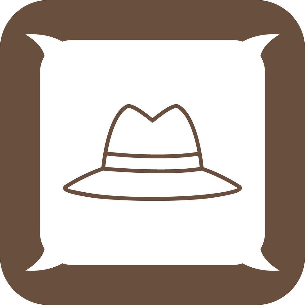 icono de vector de sombrero