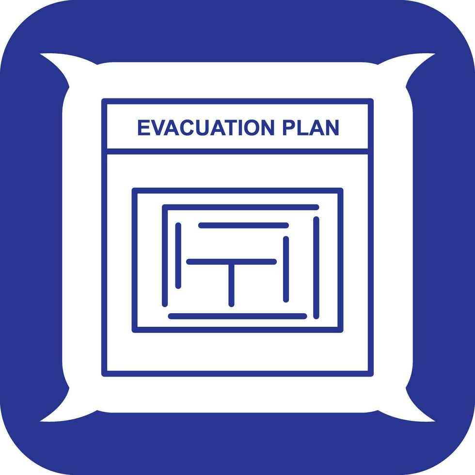 Evacuation Plan Vector Icon