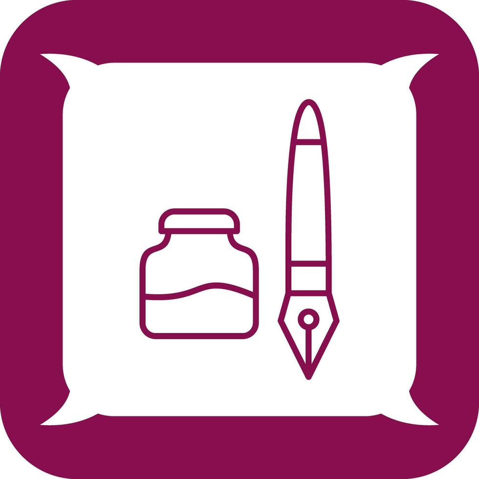 Ink and Pen Vector Icon